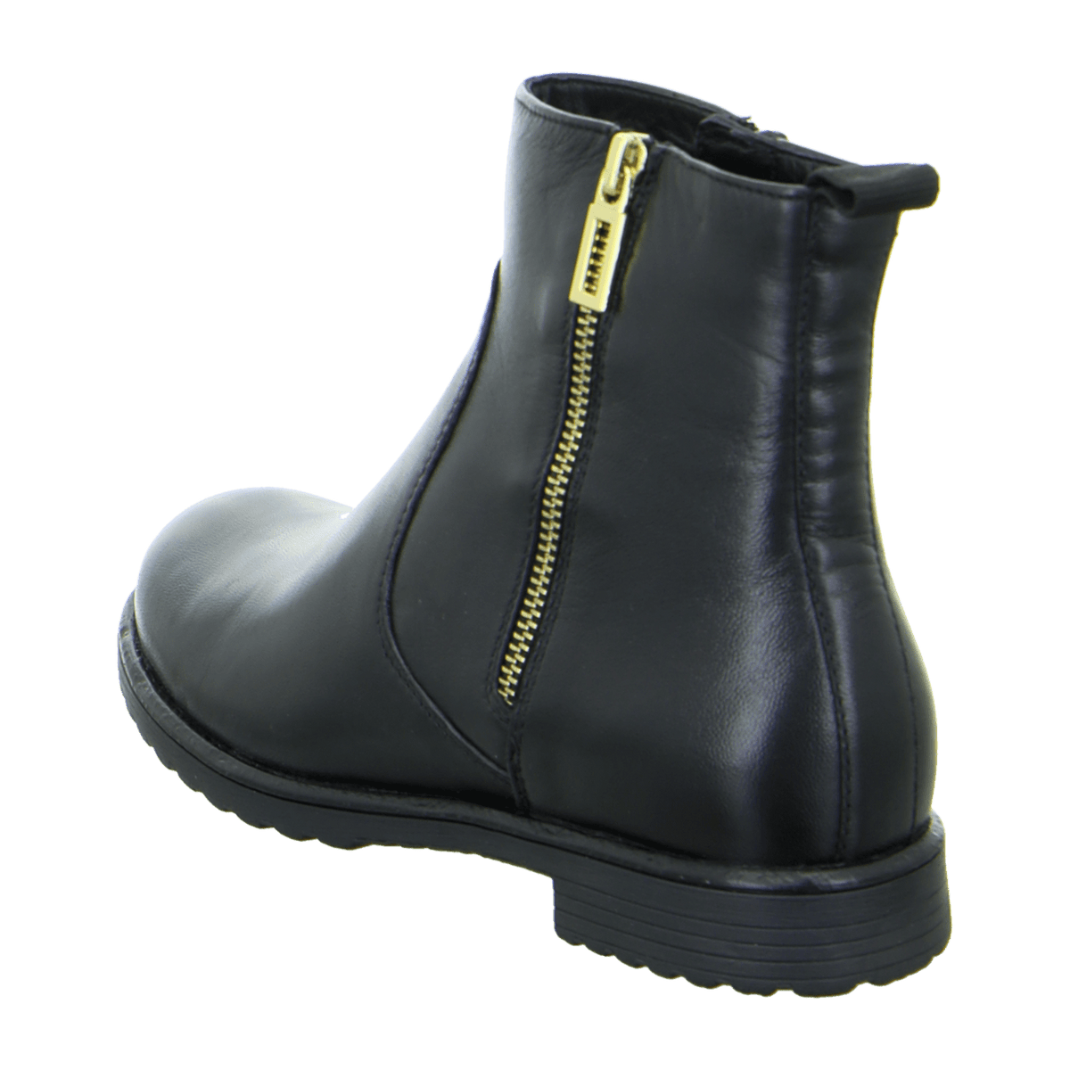 ARA Women's Smooth Leather Slip-On Chelsea Boots Modern Black