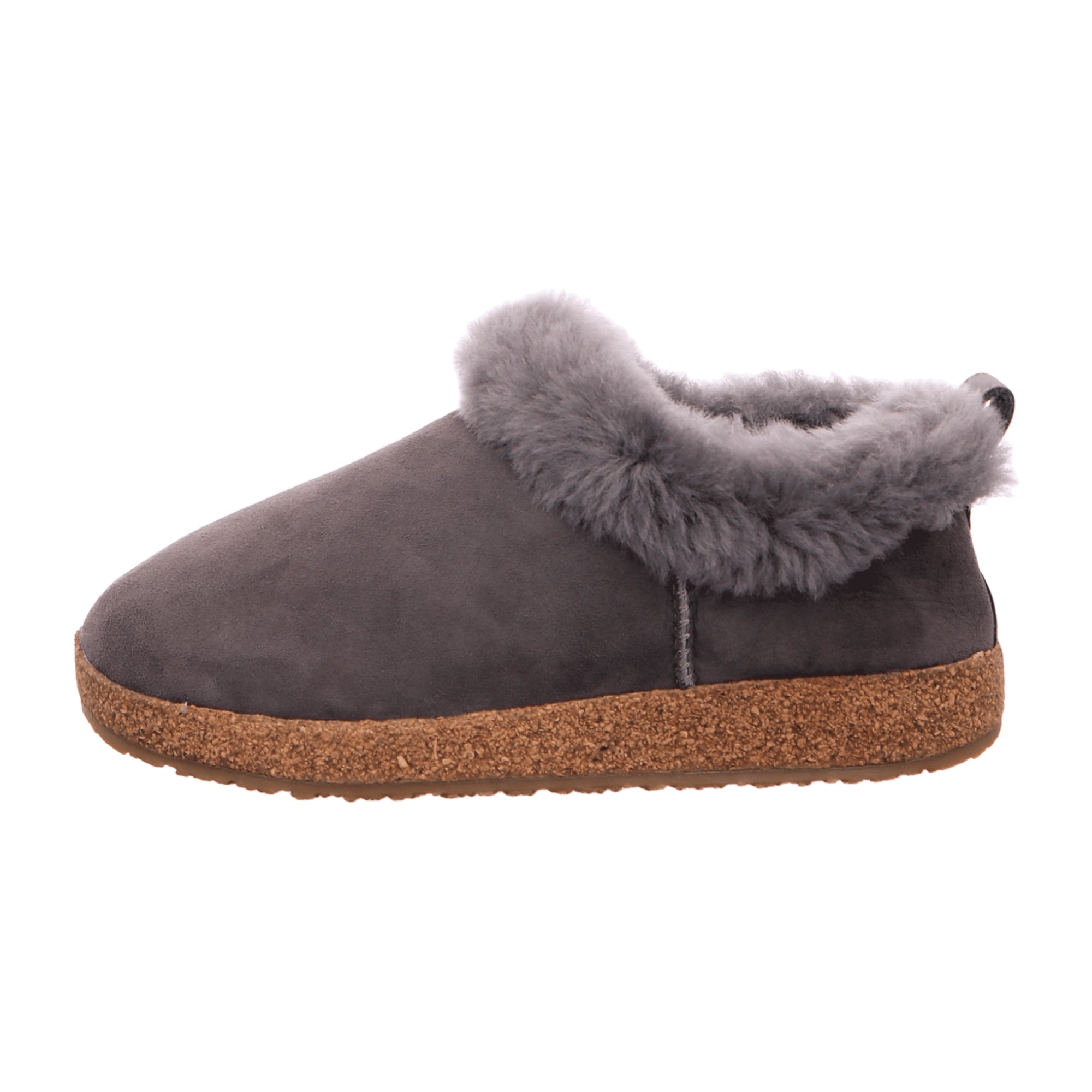 Haflinger Iceland Women's Slippers, Stylish Grey Wool Comfort