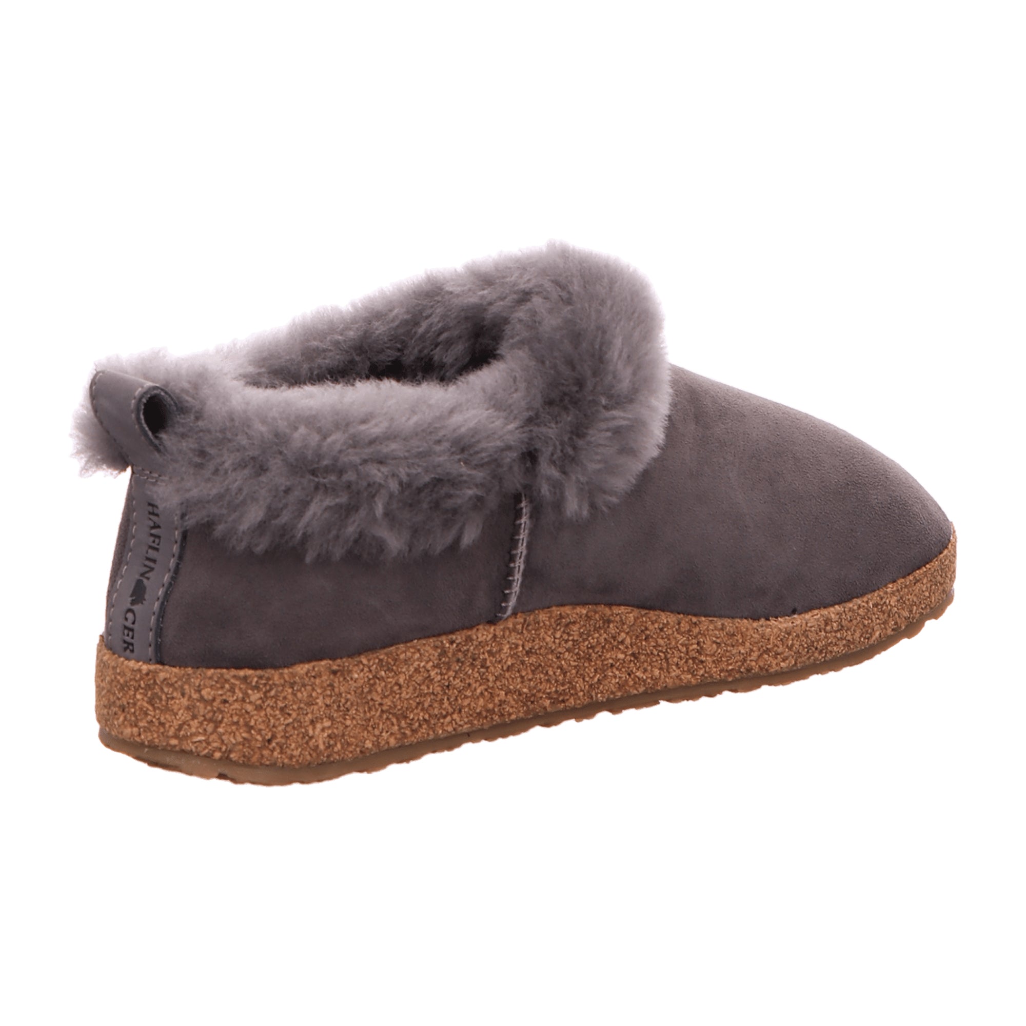 Haflinger Iceland Women's Slippers, Stylish Grey Wool Comfort