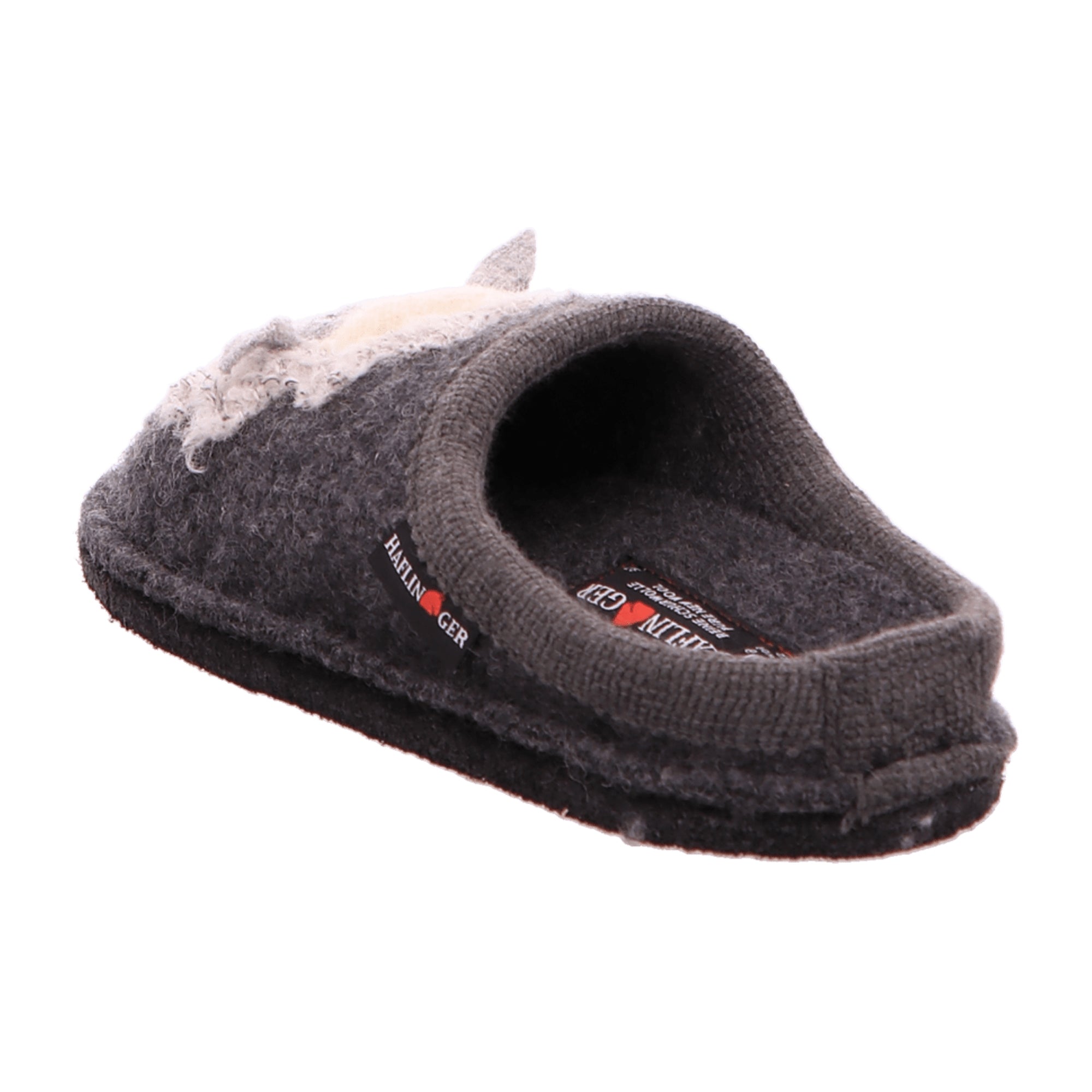 Haflinger Flair Lamby Women's Slippers - Cozy Grey Wool