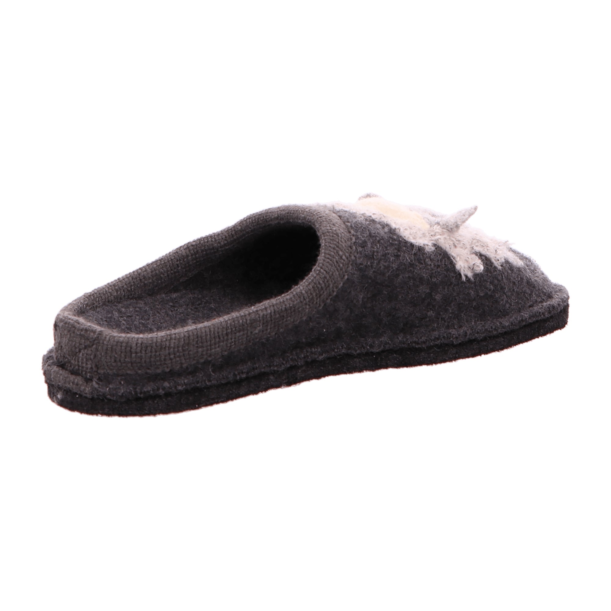 Haflinger Flair Lamby Women's Slippers - Cozy Grey Wool