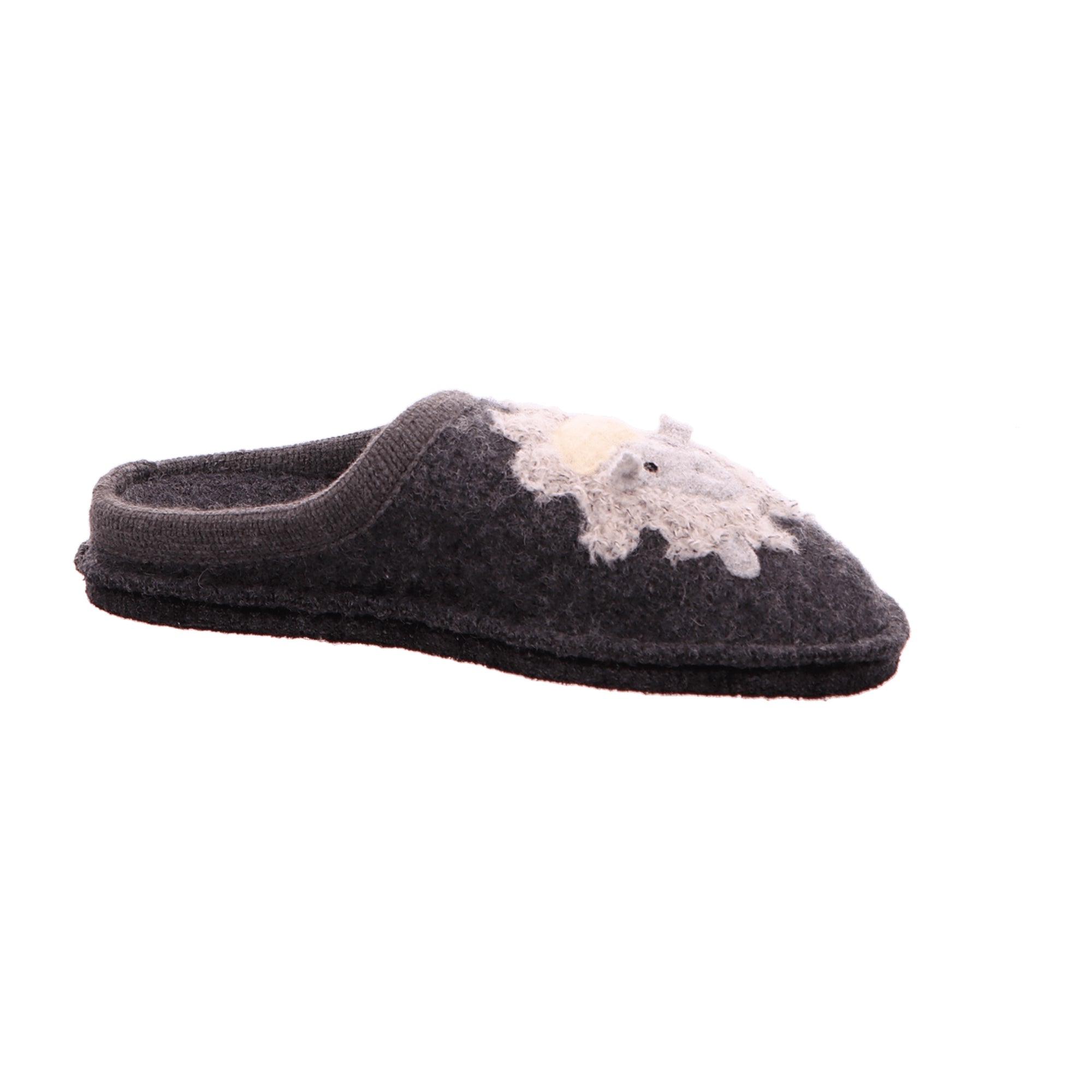 Haflinger Flair Lamby Women's Slippers - Cozy Grey Wool