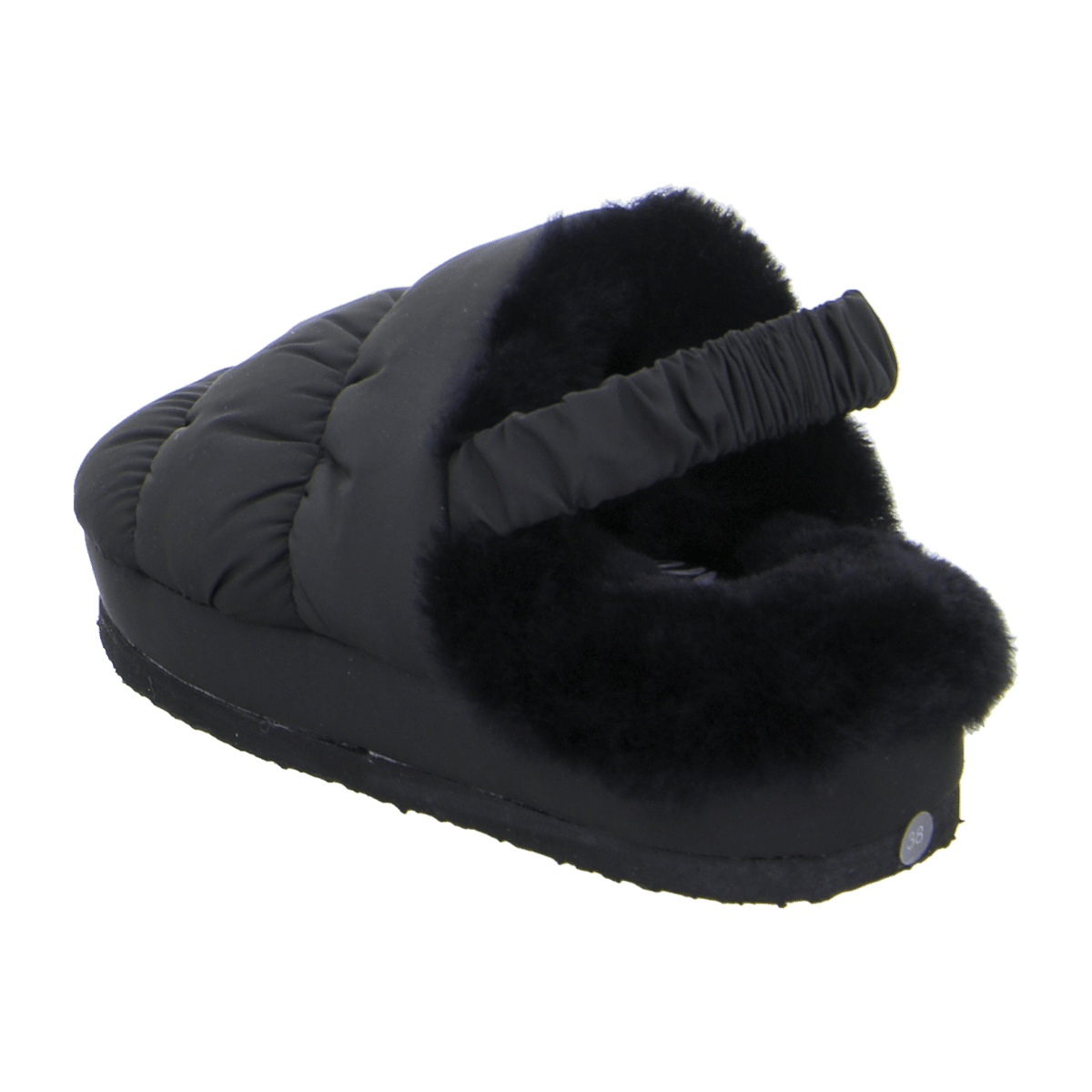 ARA Cosy Women's Slipper, Black, Synthetic with Faux Fur Lining, Round Toe, Casual Style - Bartel-Shop