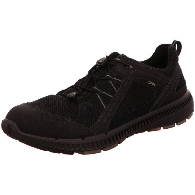 Ecco sporty lace-up shoes for men black - Bartel-Shop