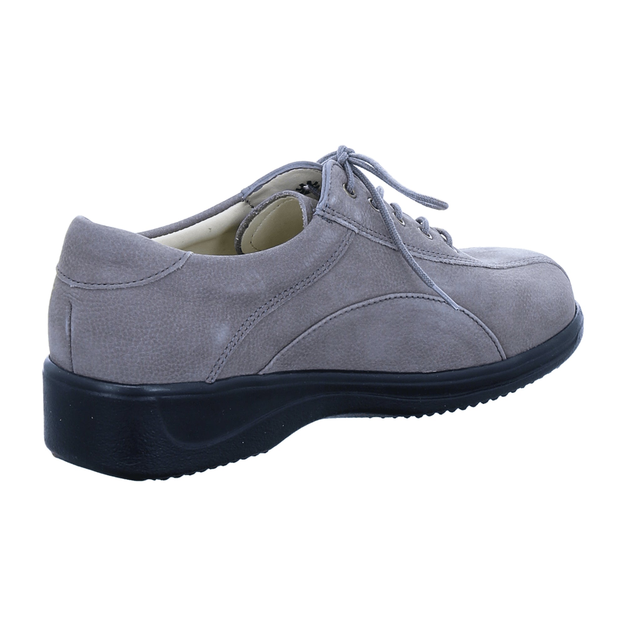 Finn Comfort Oviedo Grey Women's Lace-Up Shoes - Comfortable Leather Footwear with Removable Insole, Grey