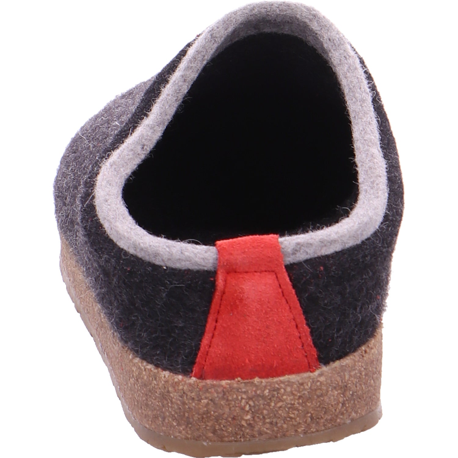 Haflinger Grizzly Slippers Clogs Mules Wool Felt Scuffs Slip On House Shoes Grey - Bartel-Shop