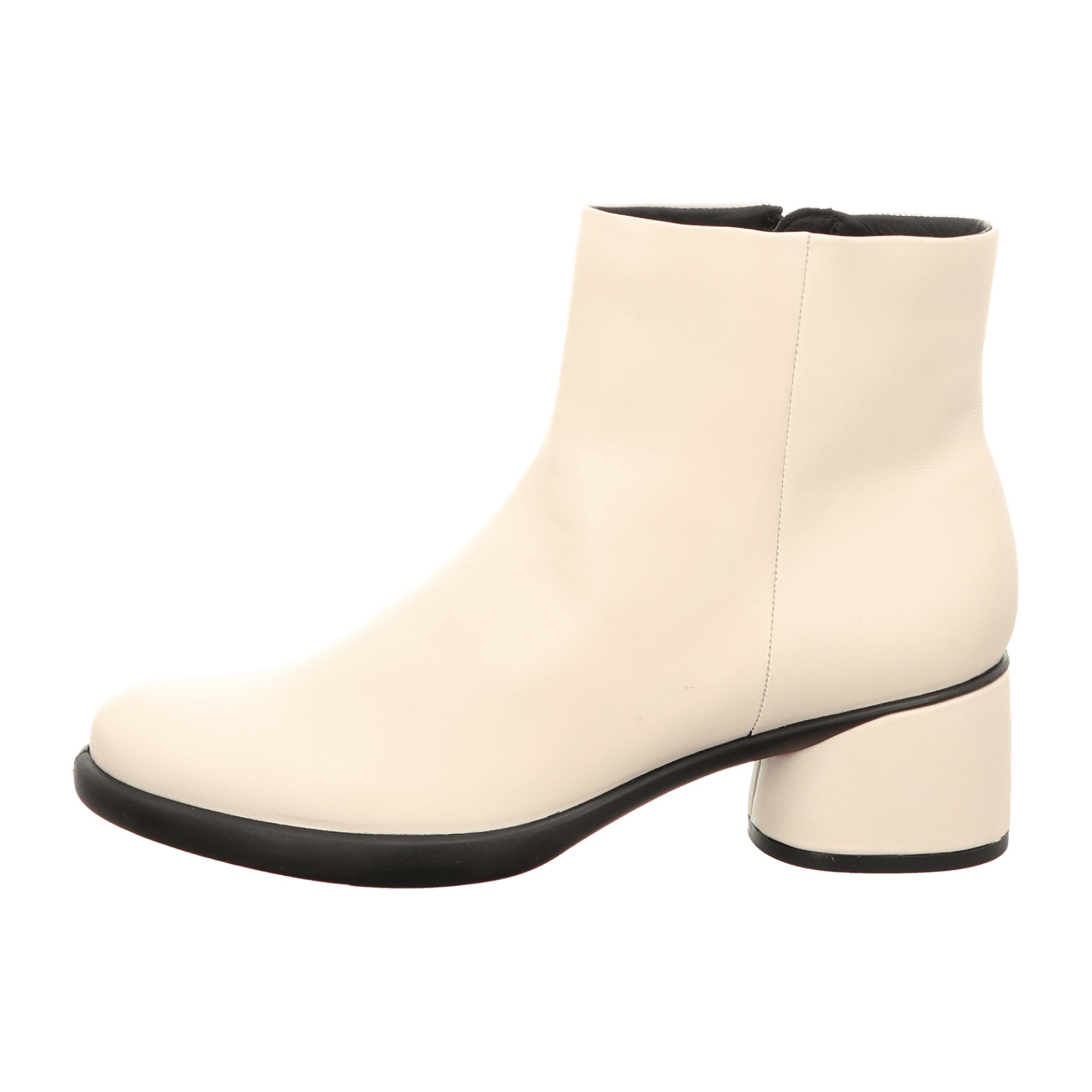 Ecco Sculpted Cream White Ankle Boots for Women, Elegant and Durable - Model 222413