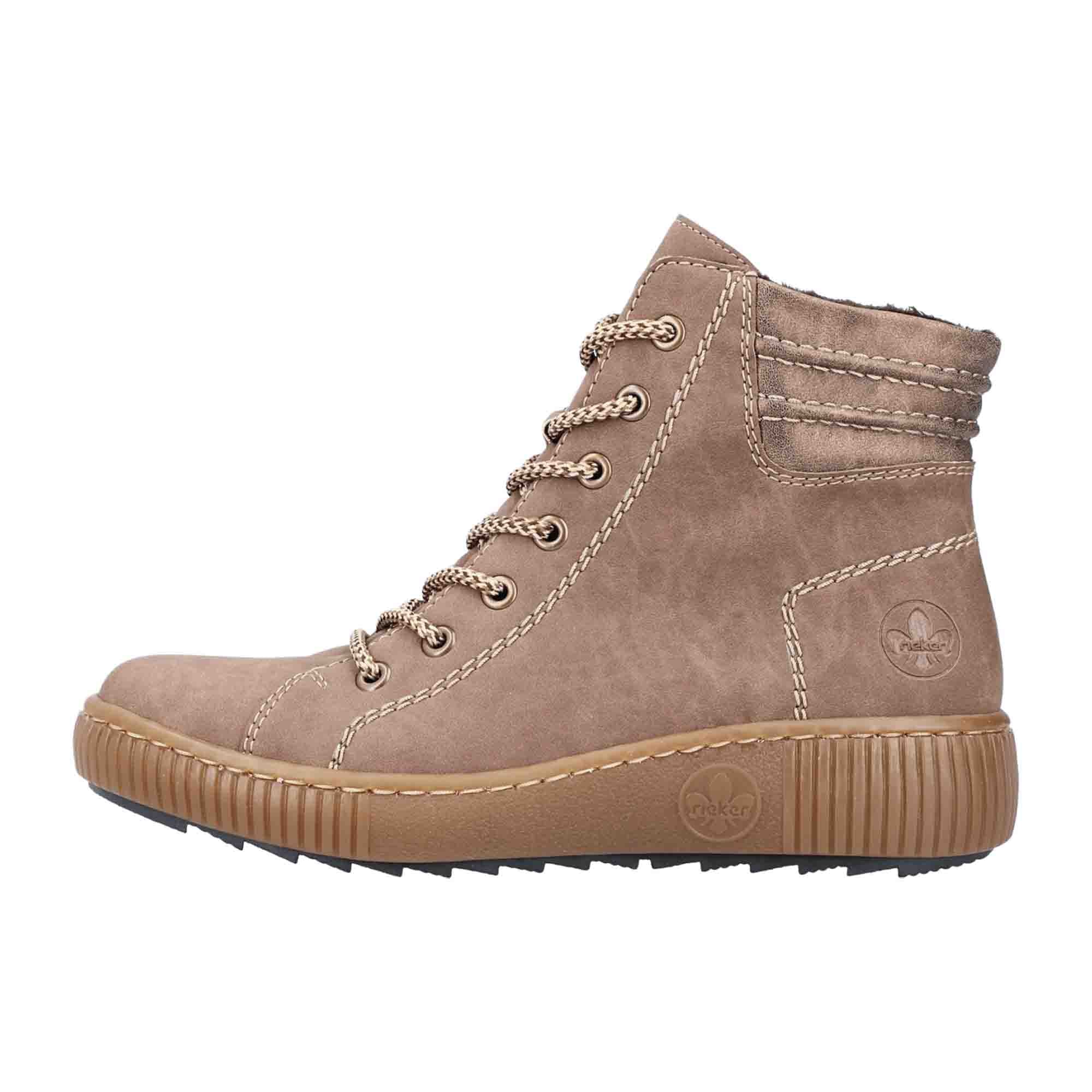 Rieker Z6630-24 Brown Women's Boots for Fall and Winter