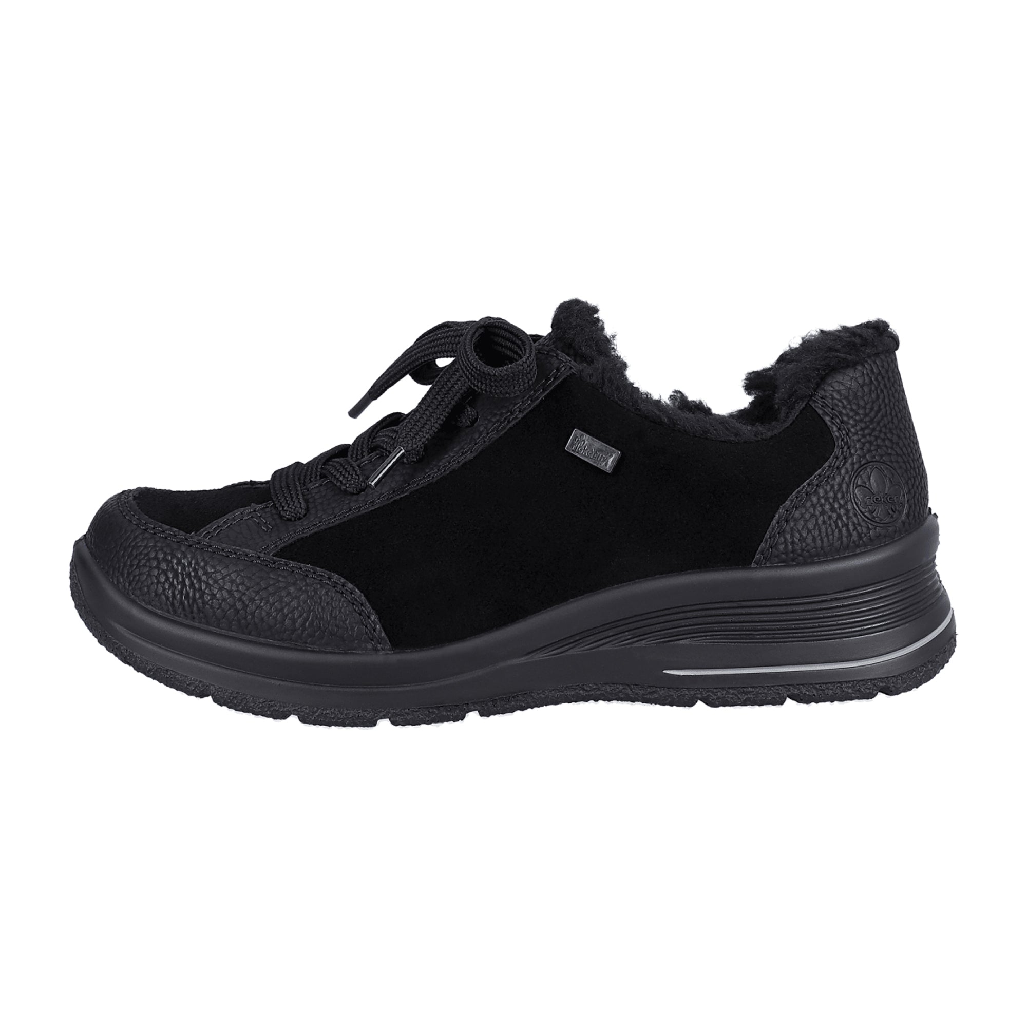 Rieker L7702-00 Women's Black Lace-Up Shoes for Narrow to Normal Feet