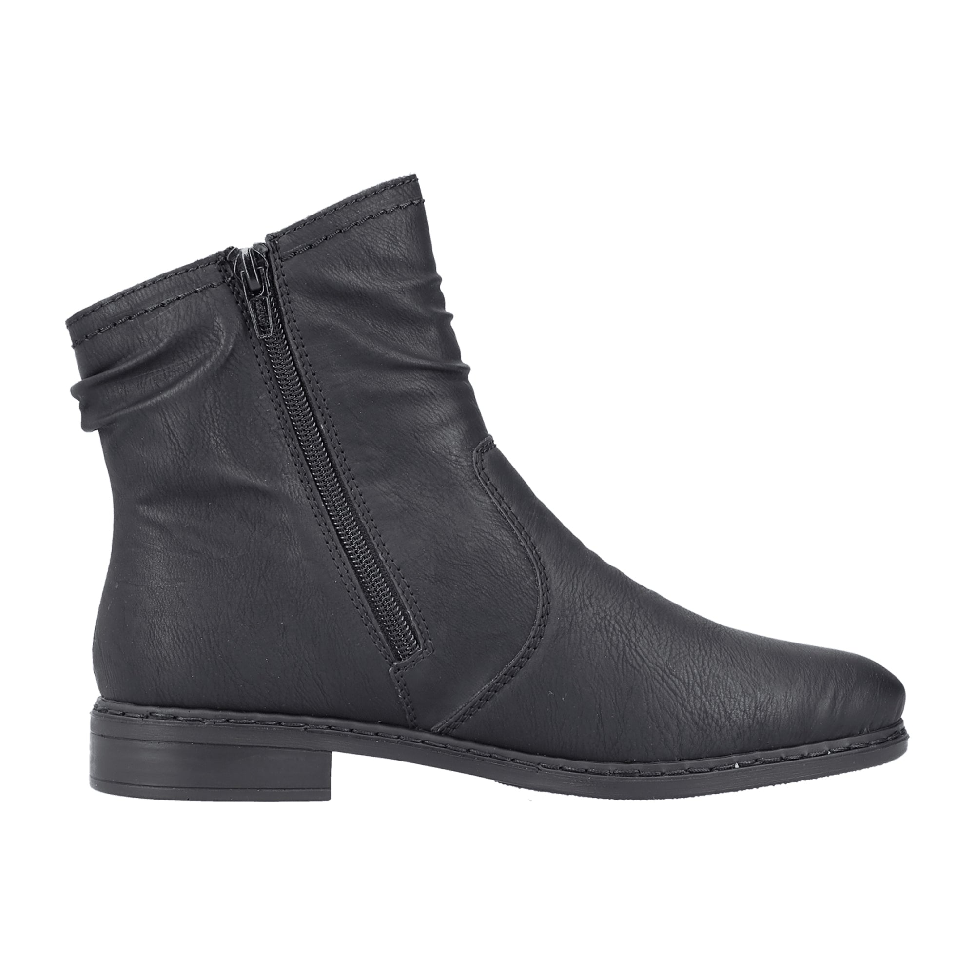 Rieker 71675-01 Black Women's Shoes Kunstleder Herbst Winter Textil Interior