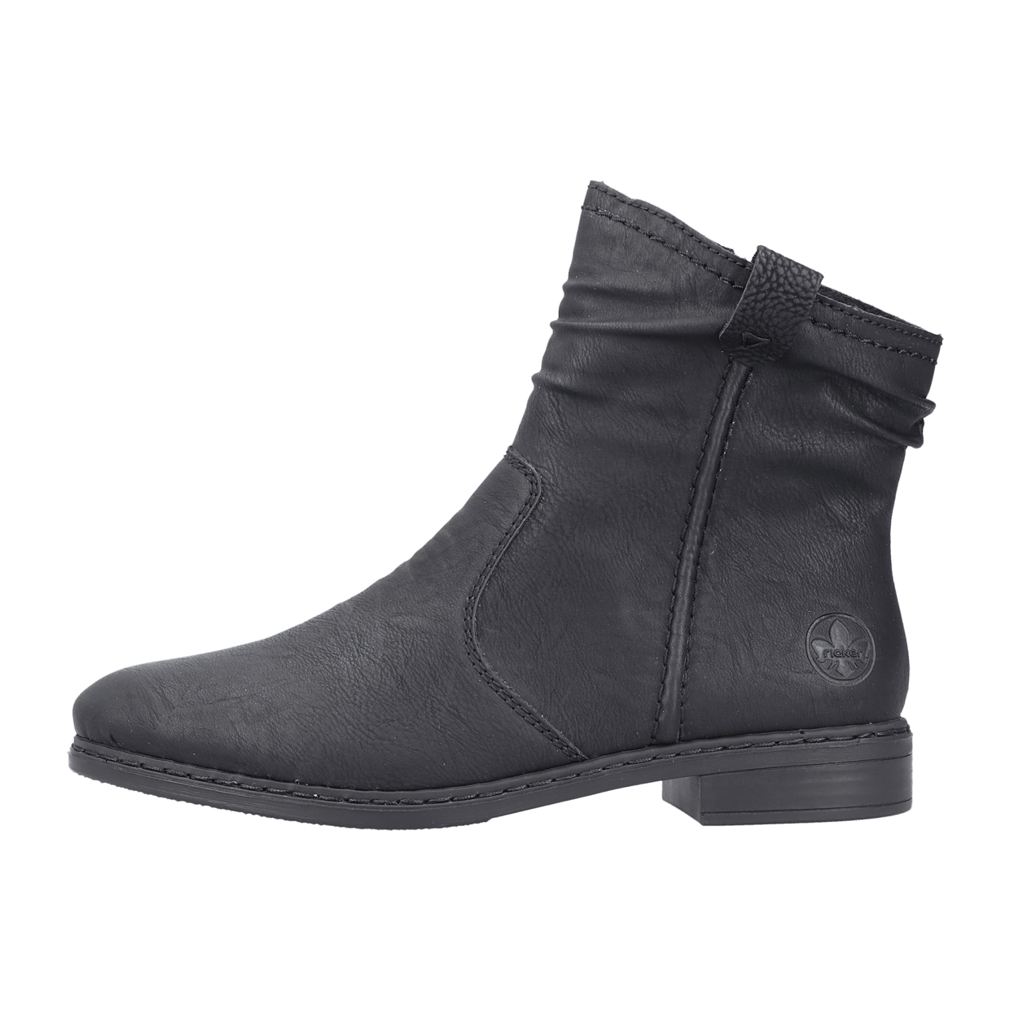 Rieker 71675-01 Black Women's Shoes Kunstleder Herbst Winter Textil Interior