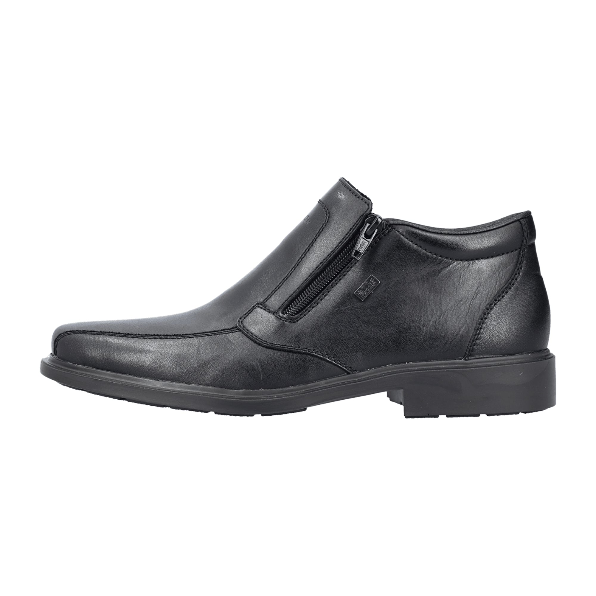 Rieker Men's Black Slip-On Shoes B0050-00 Leather Fall Winter Wide Fit