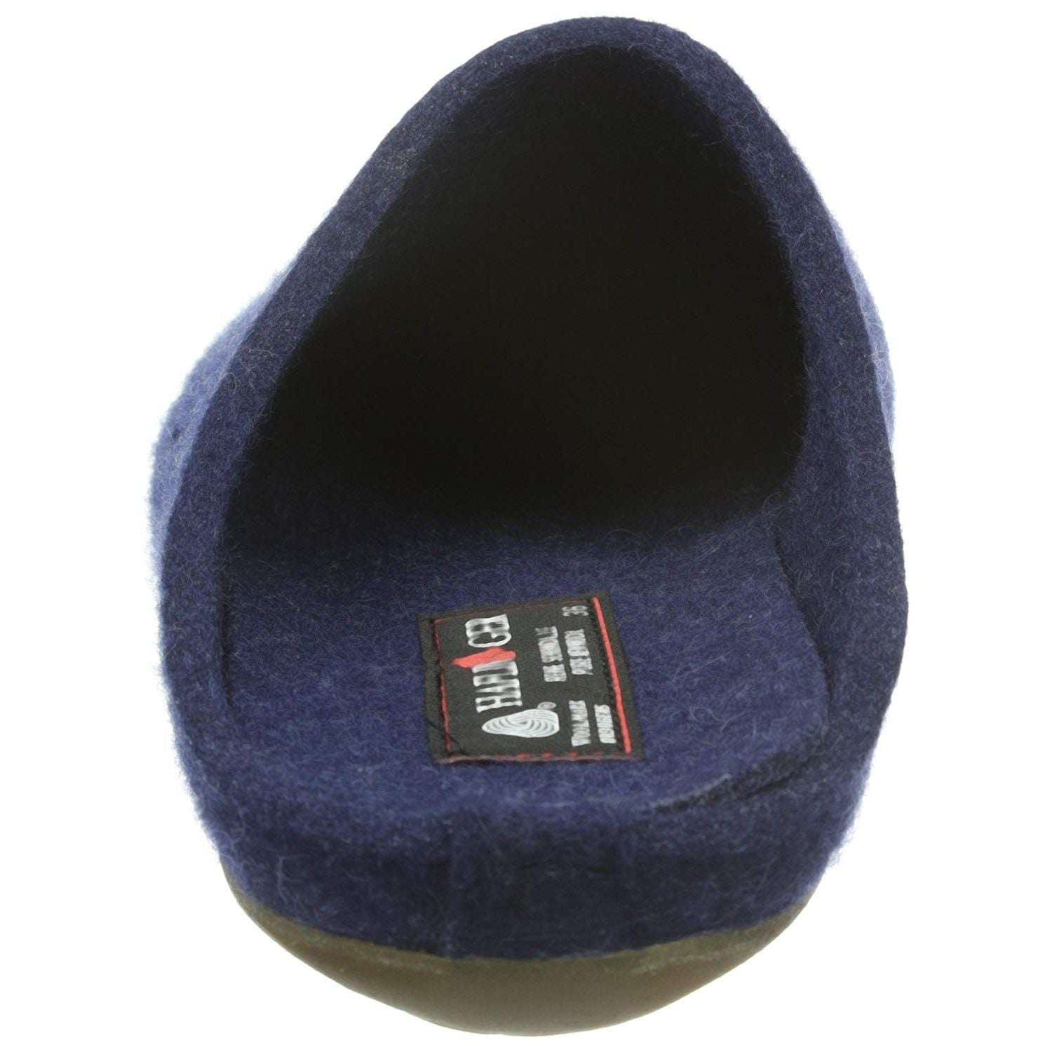 Haflinger Everest Fundus Slippers Clogs Mules Wool Felt Scuffs Slip House Blue - Bartel-Shop