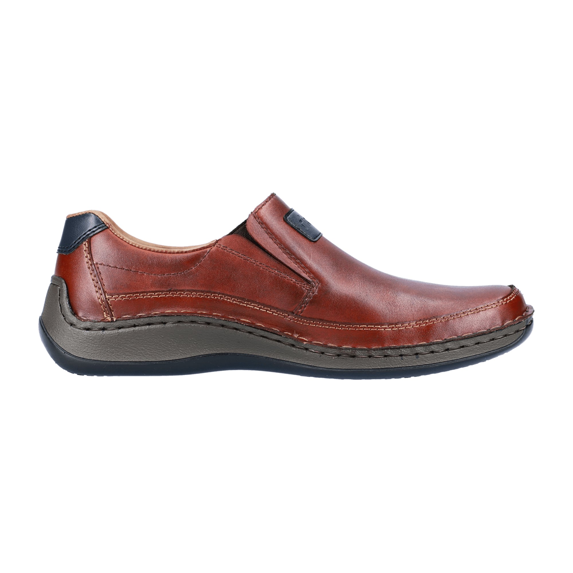 Rieker Men's Classic Brown Slip-On Shoes