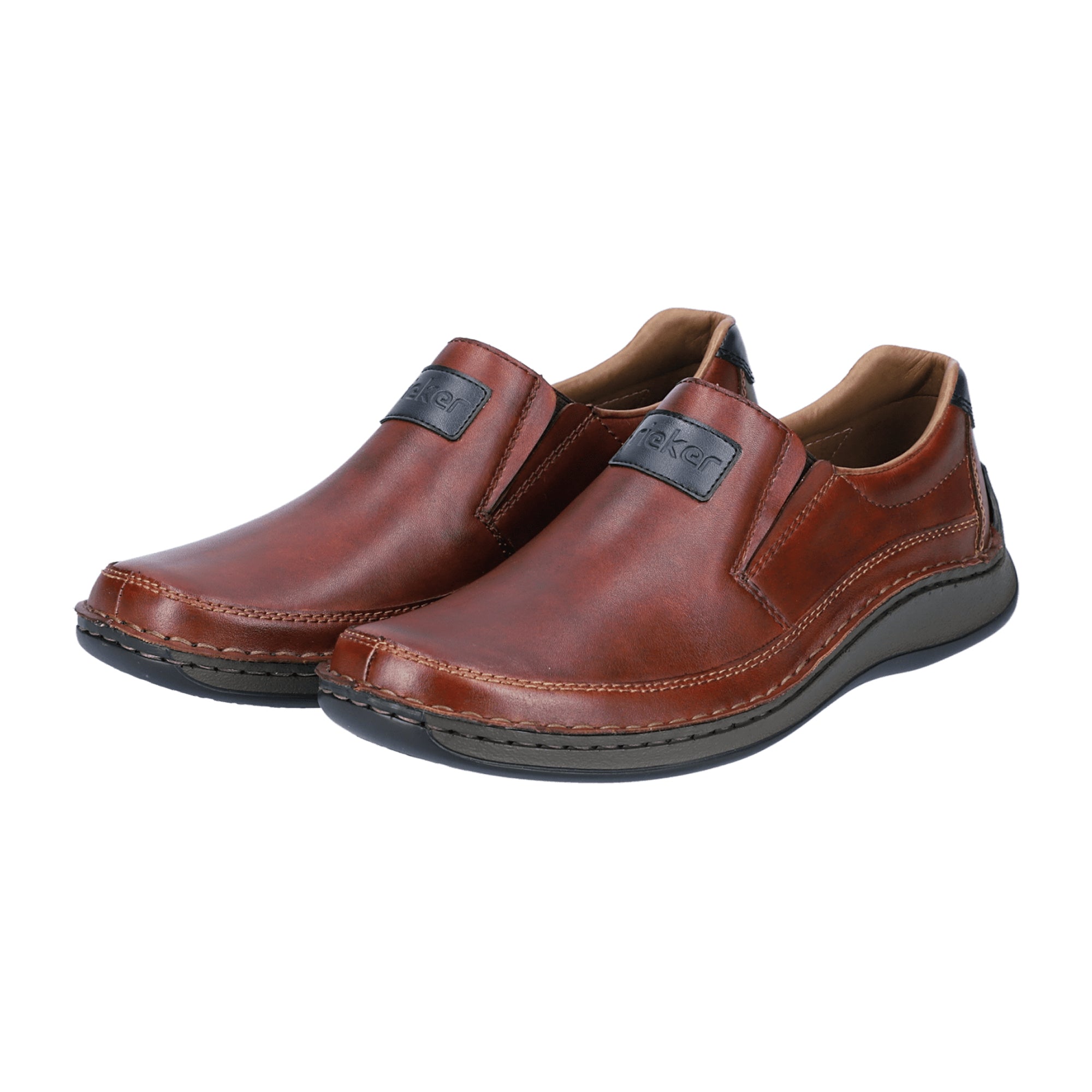 Rieker Men's Classic Brown Slip-On Shoes