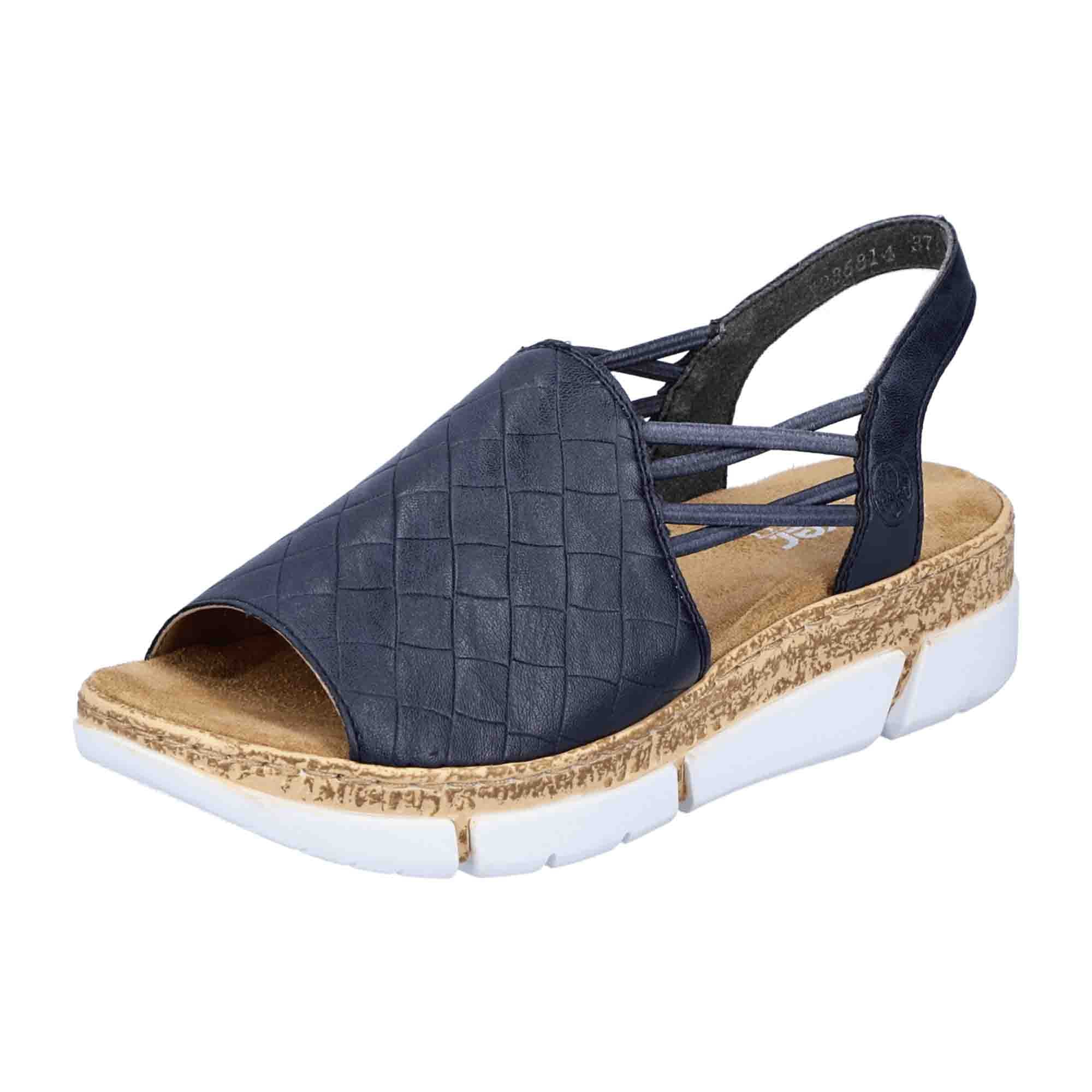 Rieker Comfortable Women's Sandals Blue Spring Summer Fashion