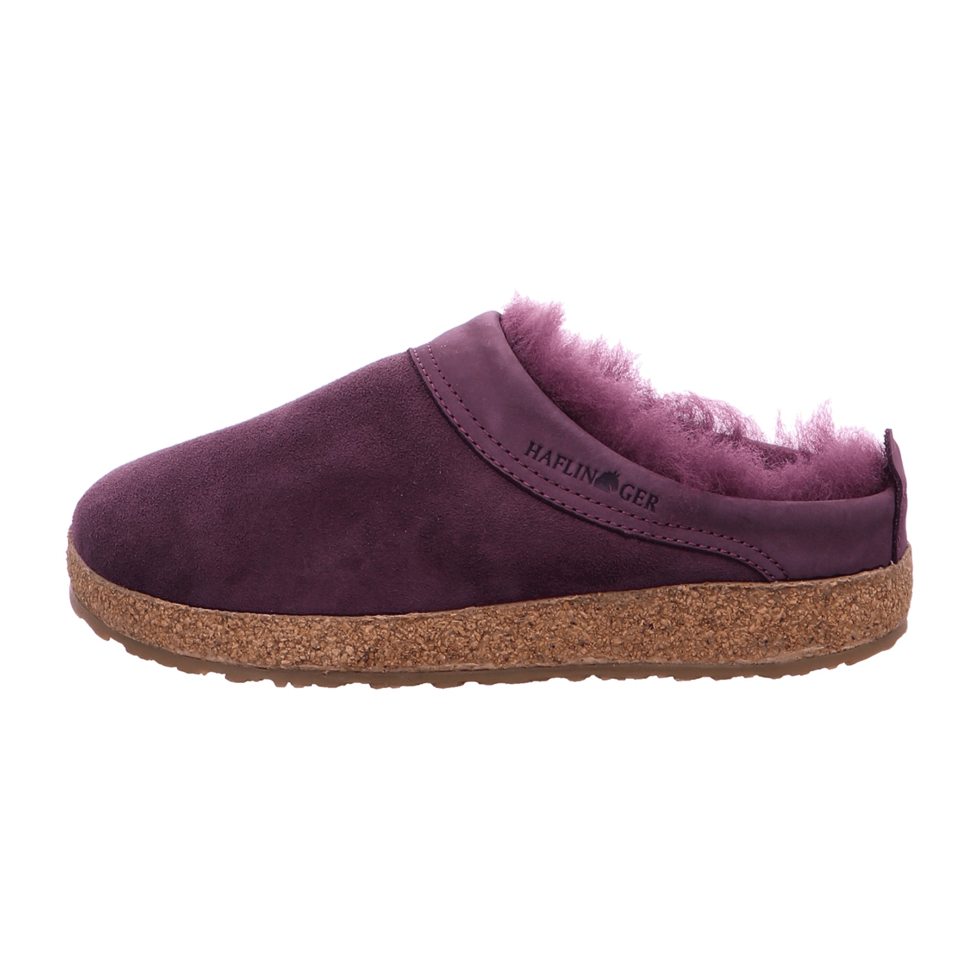 Haflinger Snowbird Women's Multicolor Leather Slippers with Lamb Wool Lining, Anthracite - Comfortable Indoor Shoes