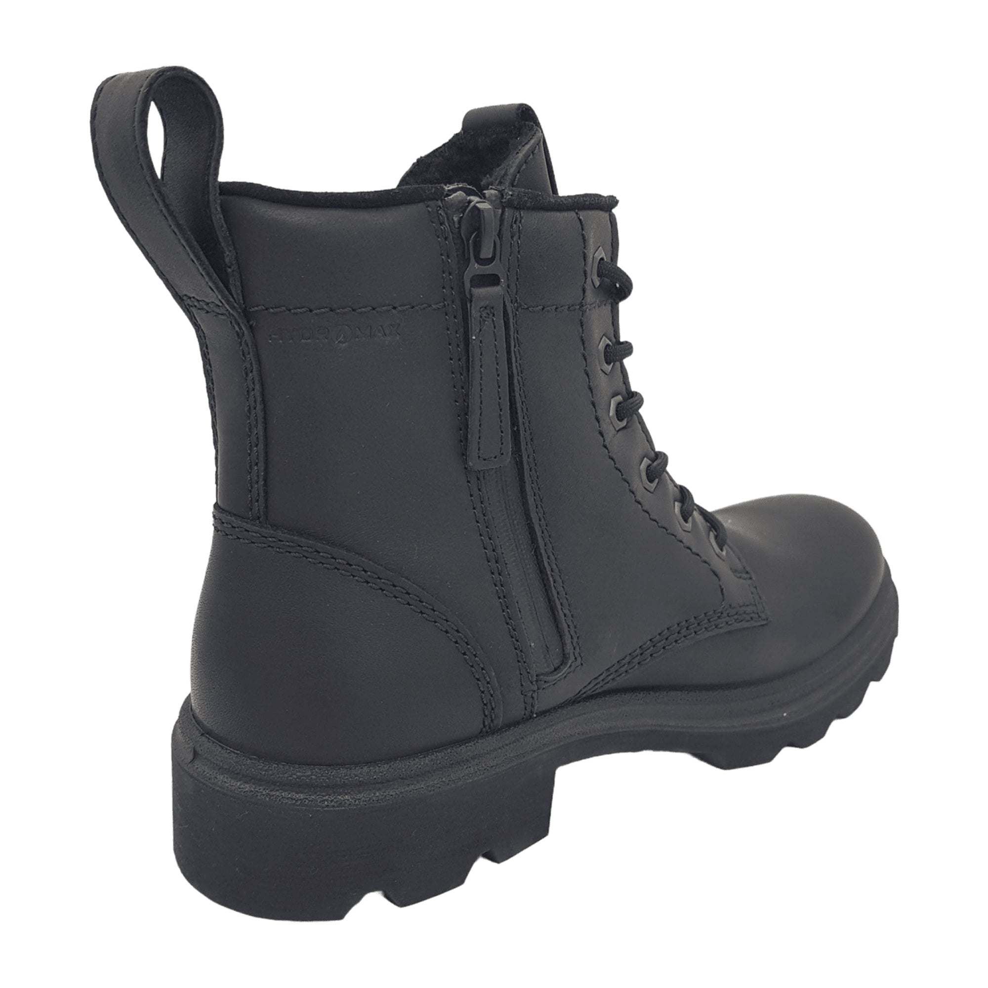 ECCO Men's Black Leather Shoes - Durable & Stylish Footwear for Young Adults
