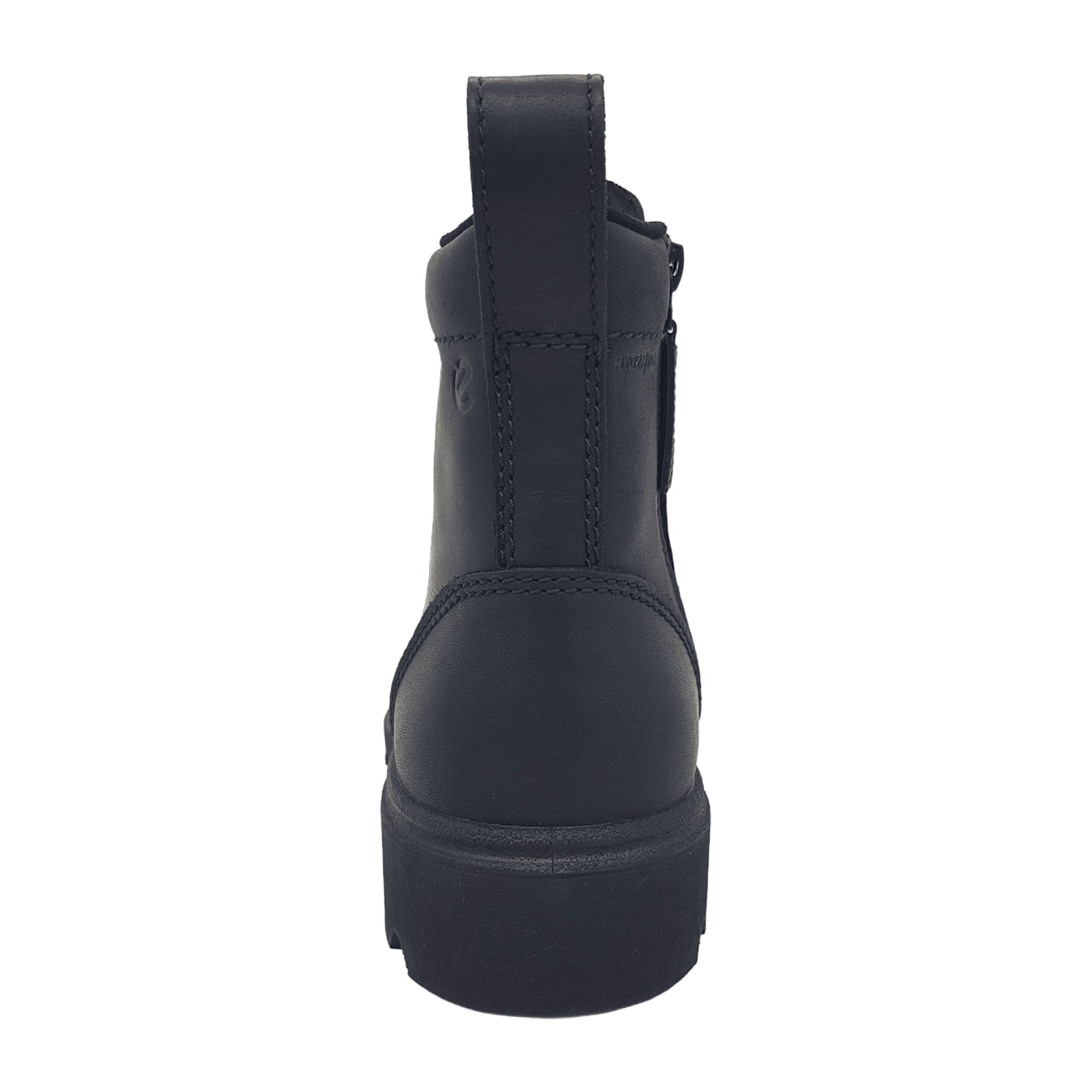 ECCO Men's Black Leather Shoes - Durable & Stylish Footwear for Young Adults