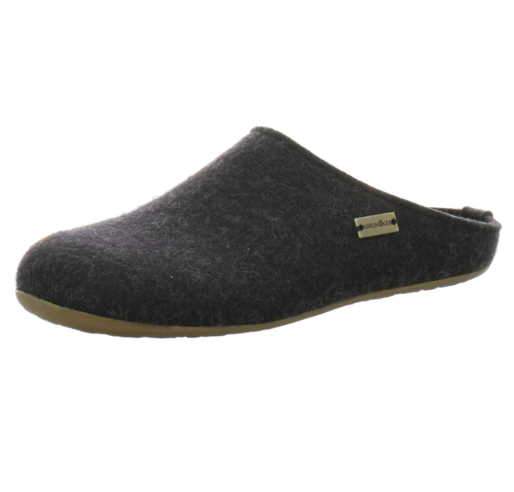Haflinger Everest Slippers Clogs Mules Wool Felt Scuffs Slip On House Shoes Grey - Bartel-Shop