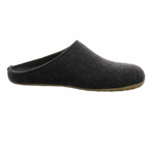 Haflinger Everest Slippers Clogs Mules Wool Felt Scuffs Slip On House Shoes Grey - Bartel-Shop