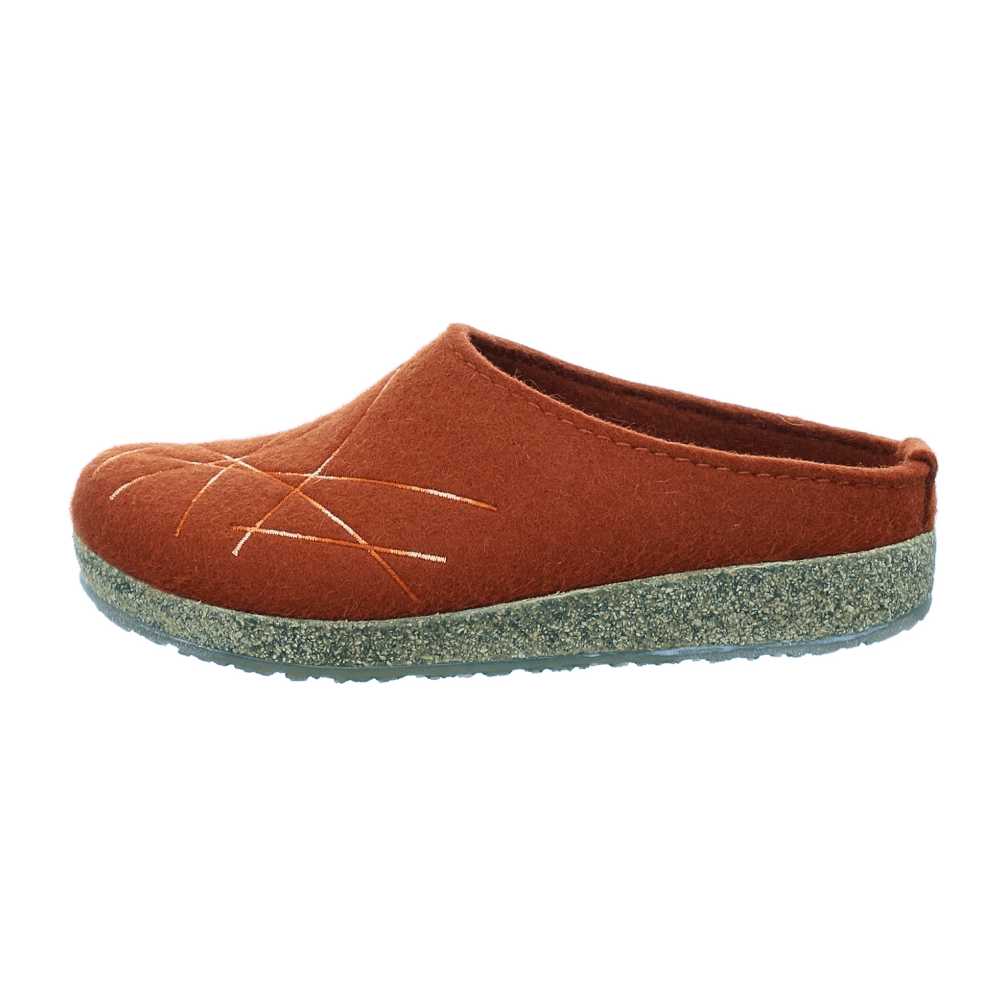 Haflinger Grizzley Mikado Women's Clogs, Vibrant Orange