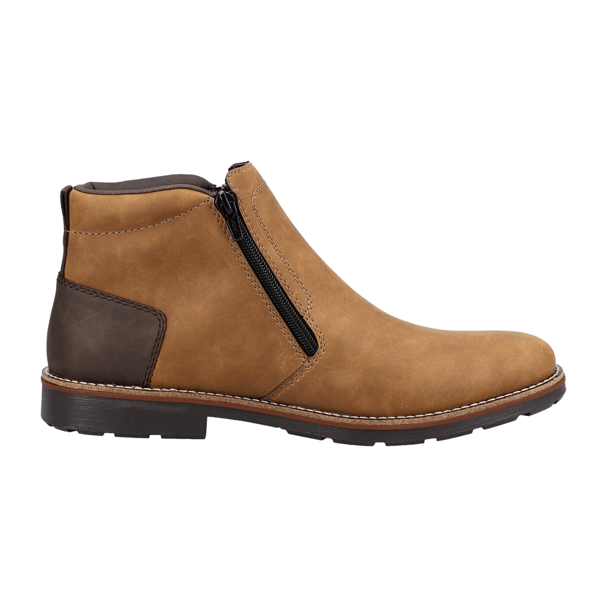 Rieker Men's Brown Shoes 15353-22 Synthetic Leather Textile Lining Fall Winter
