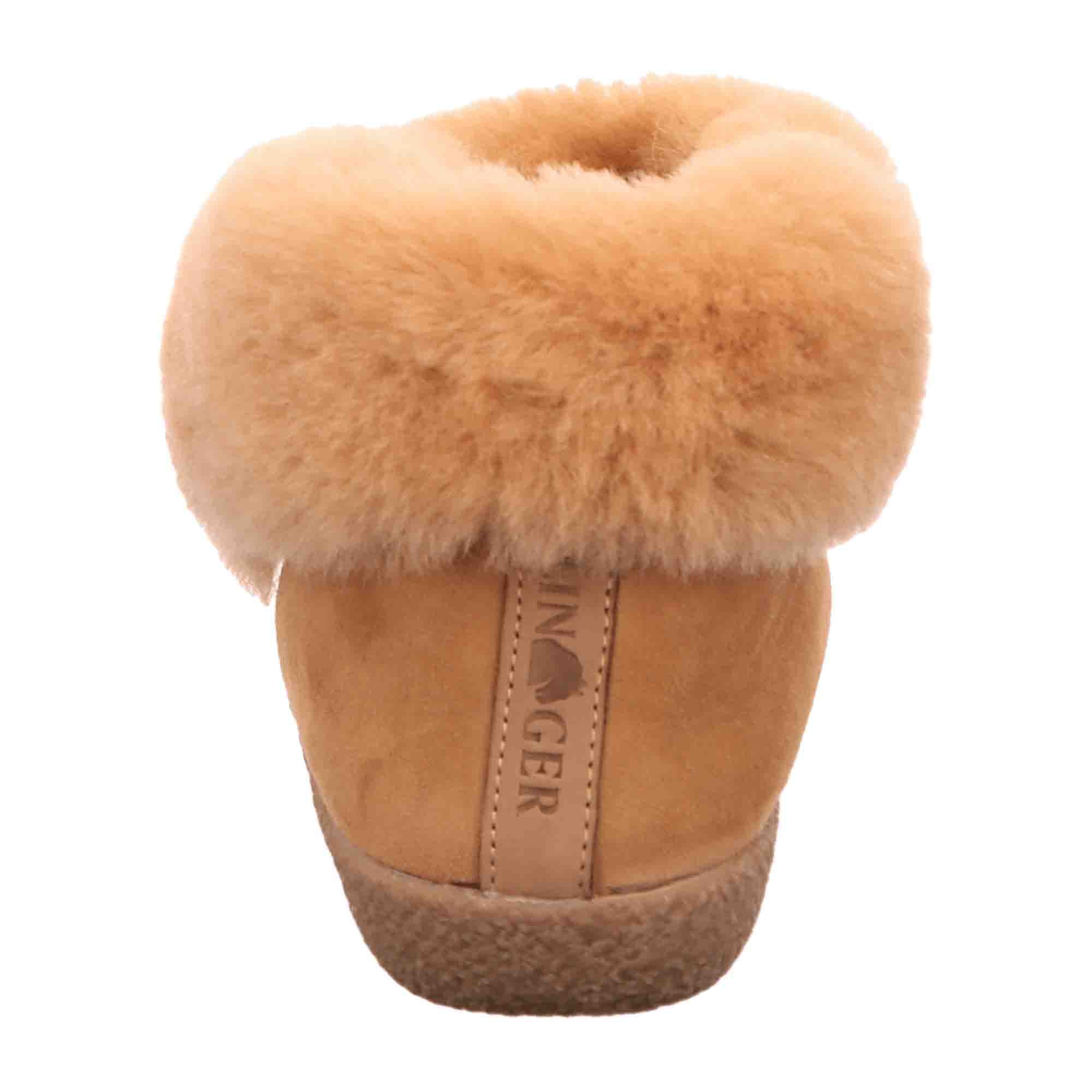 Haflinger Lemmi Women's Wool Slippers - Stylish Beige Melange, Comfortable & Durable