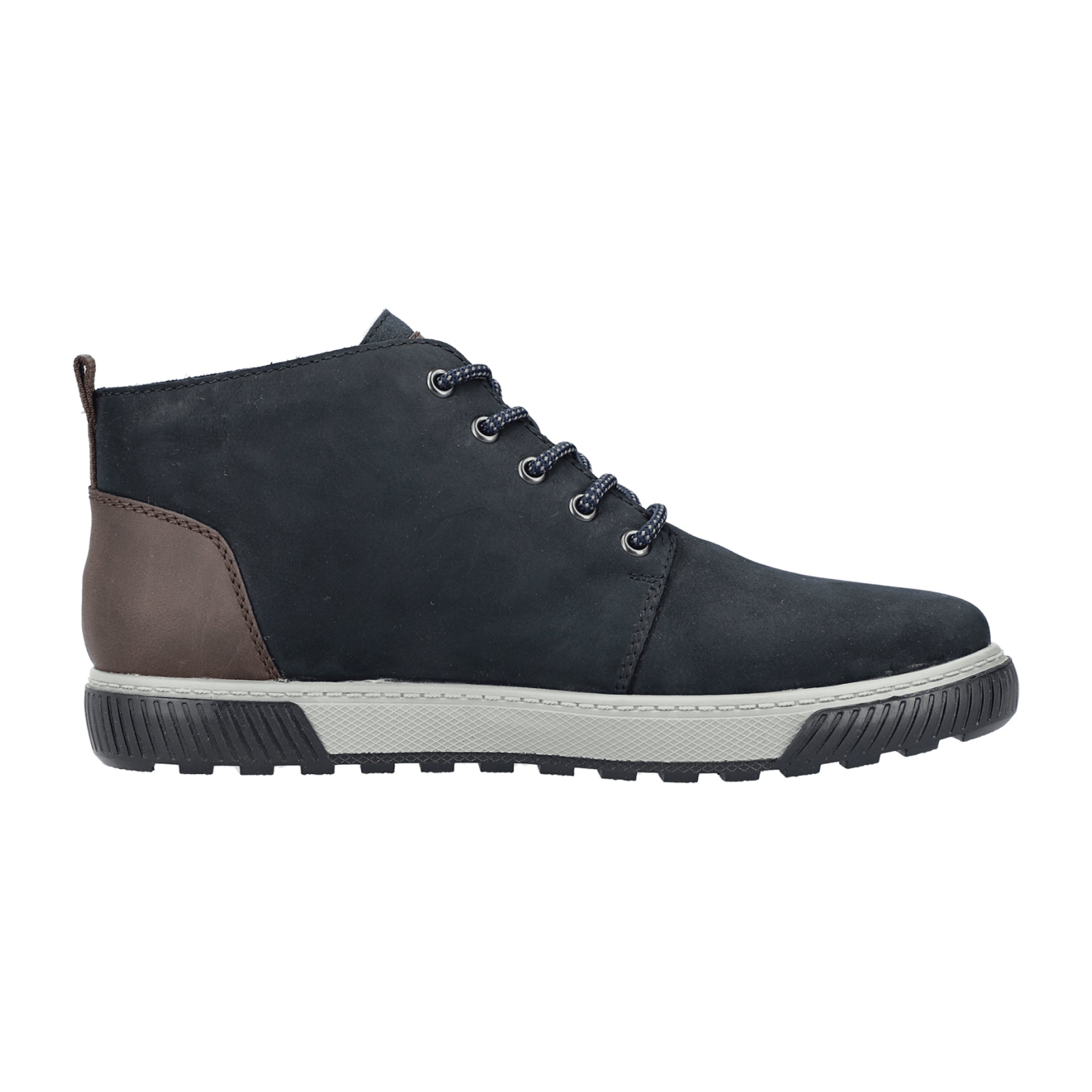 Rieker Tex Blue Men's Shoes with Lace-Up Closure for Fall/Winter