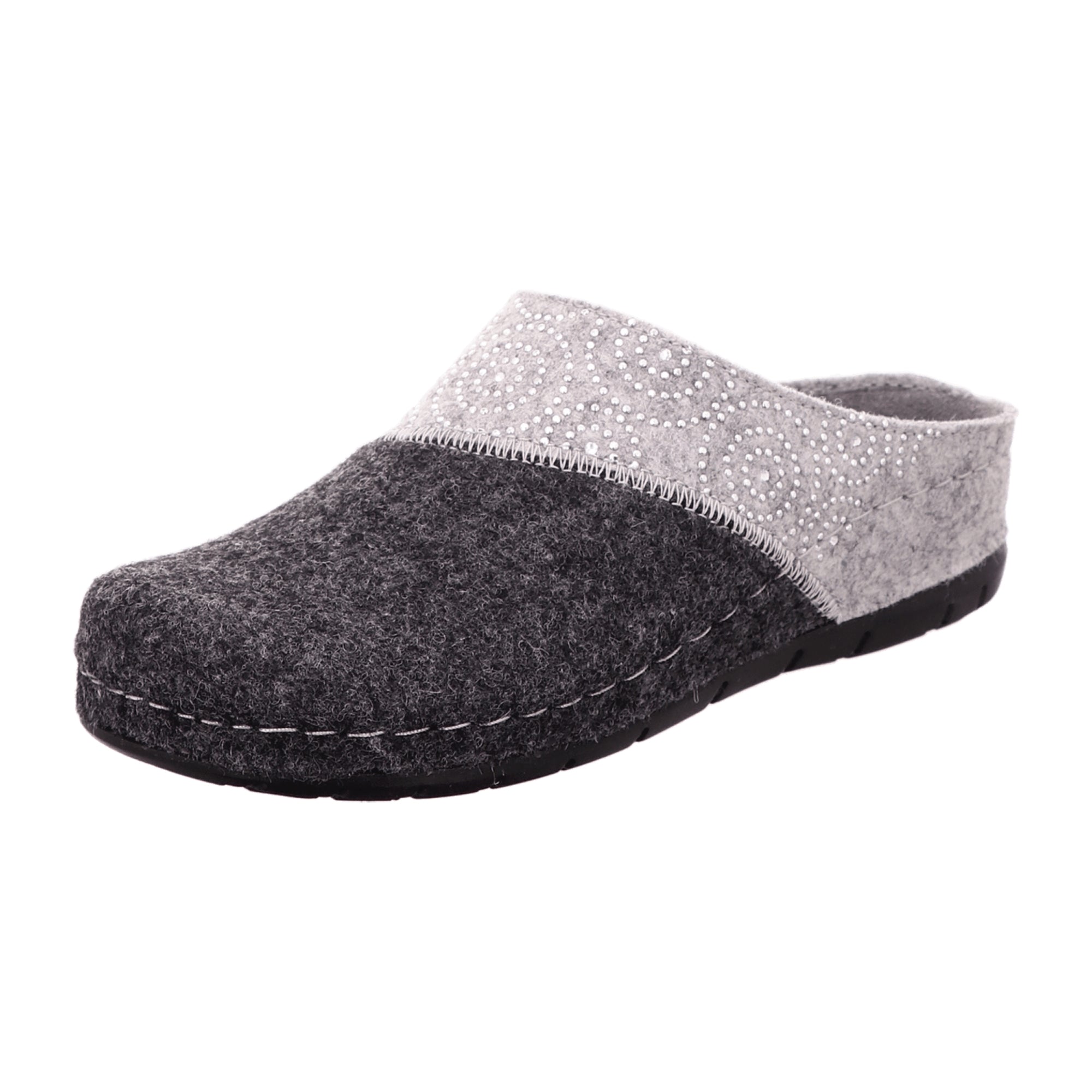 Rohde Women's Gray Soft Felt Slippers Comfortable and Stylish