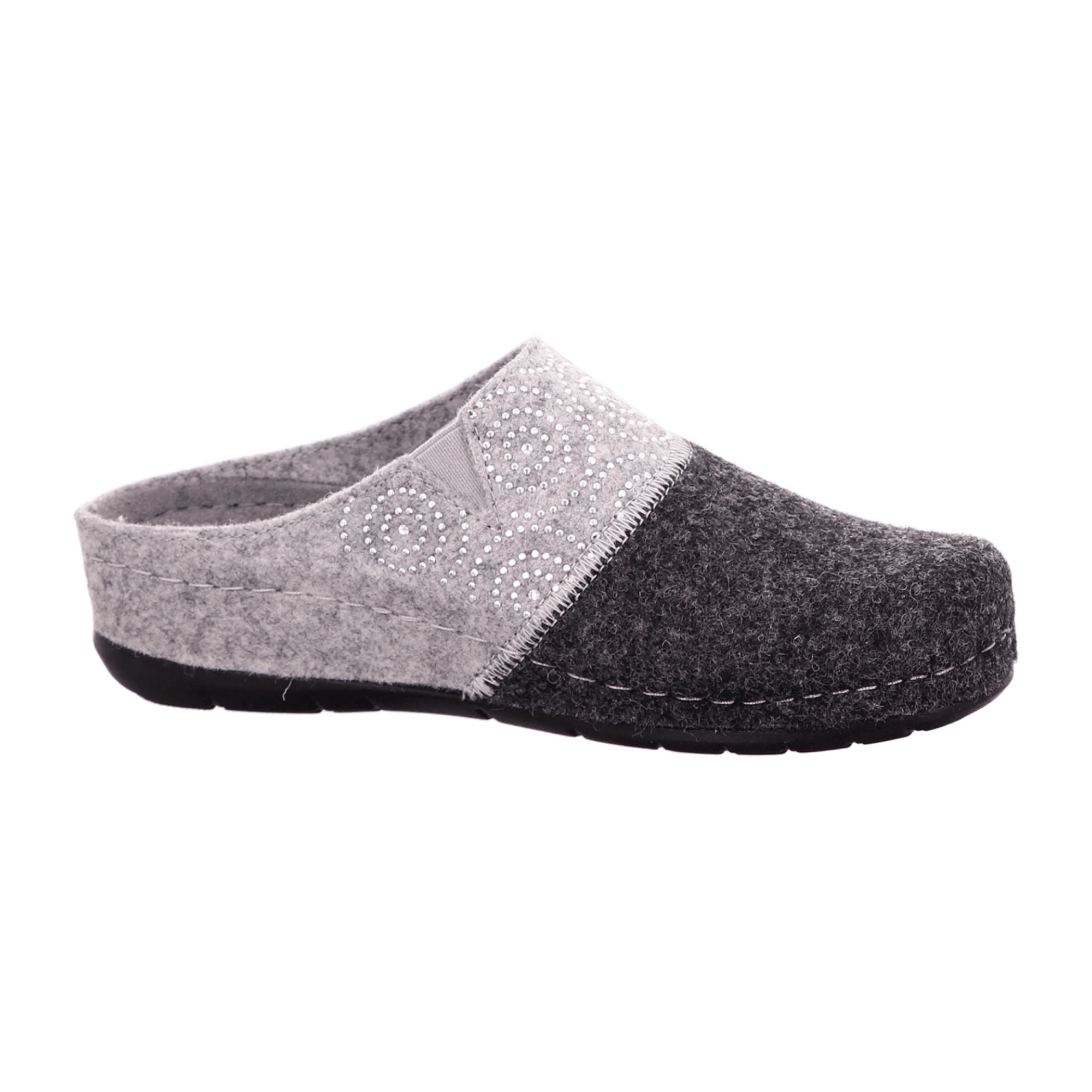 Rohde Women's Gray Soft Felt Slippers Comfortable and Stylish