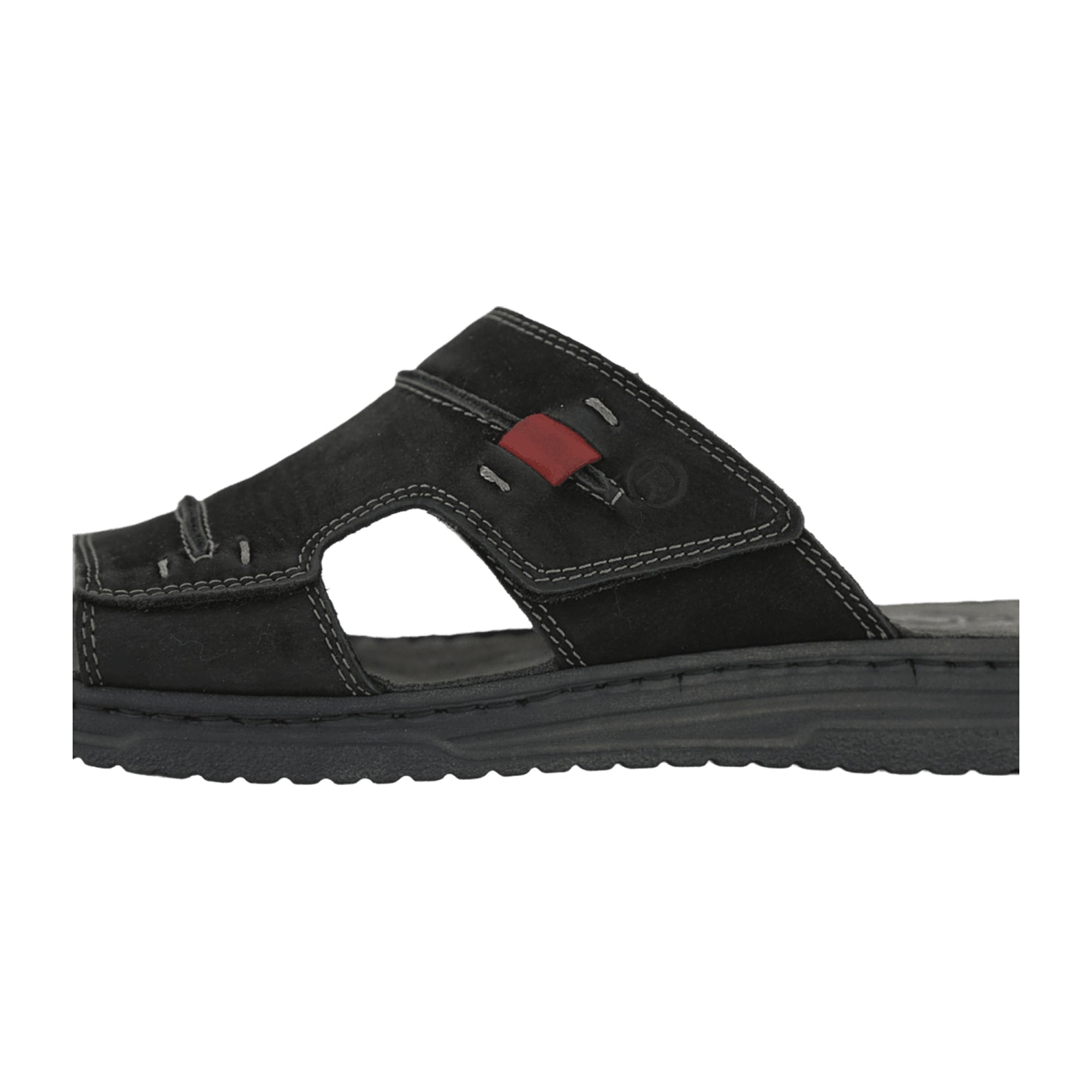Rohde Black Men's Slip-On Sandals Comfortable Easy Maintenance Durable