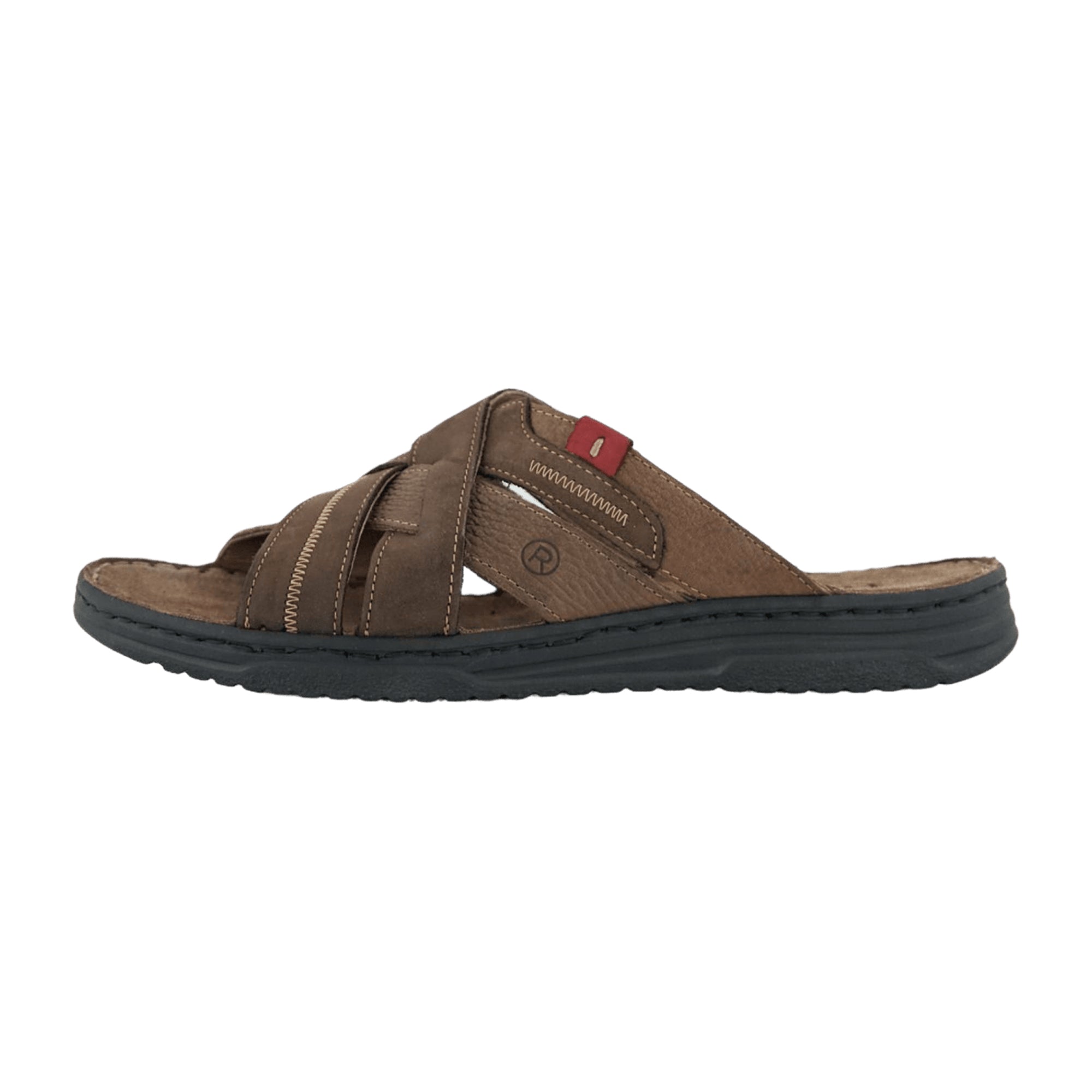 Rohde Brown Men's Slip-On Sandals Comfortable Footbed Easy Care