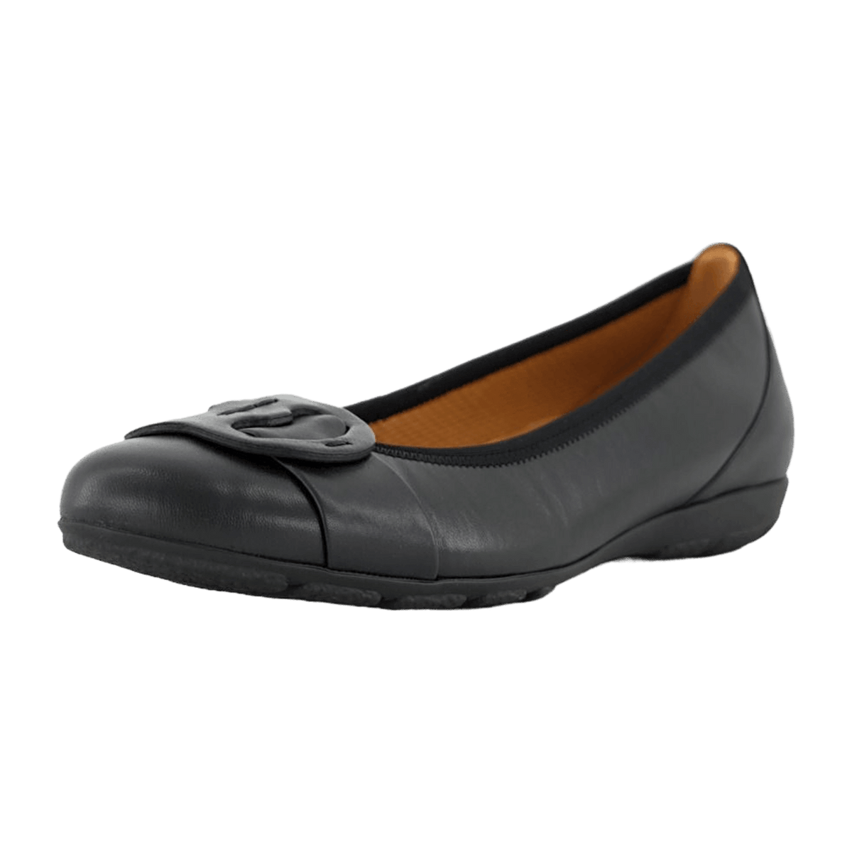 Gabor Women's Classic Ballet Flats Black Leather