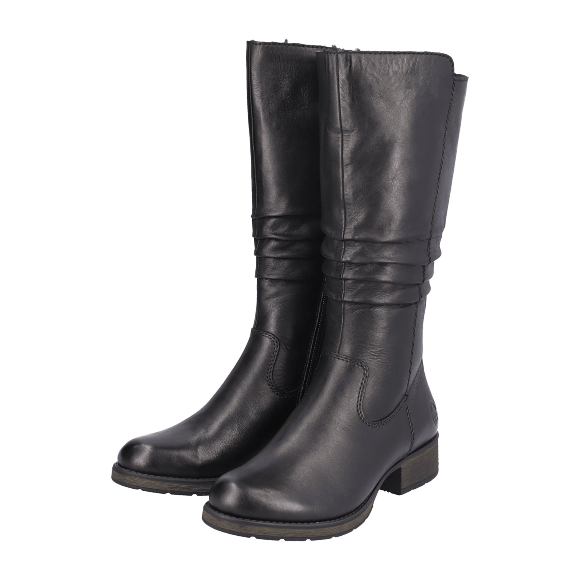 Rieker Black Women's Boots Z9563-00 Narrow to Normal Fit for Fall Winter