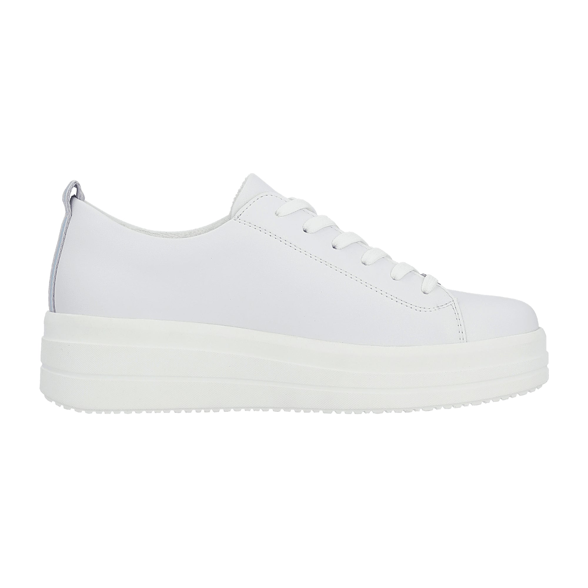 Remonte Women's White Casual Shoes Synthetic Leather Textile Lining Flat Heel