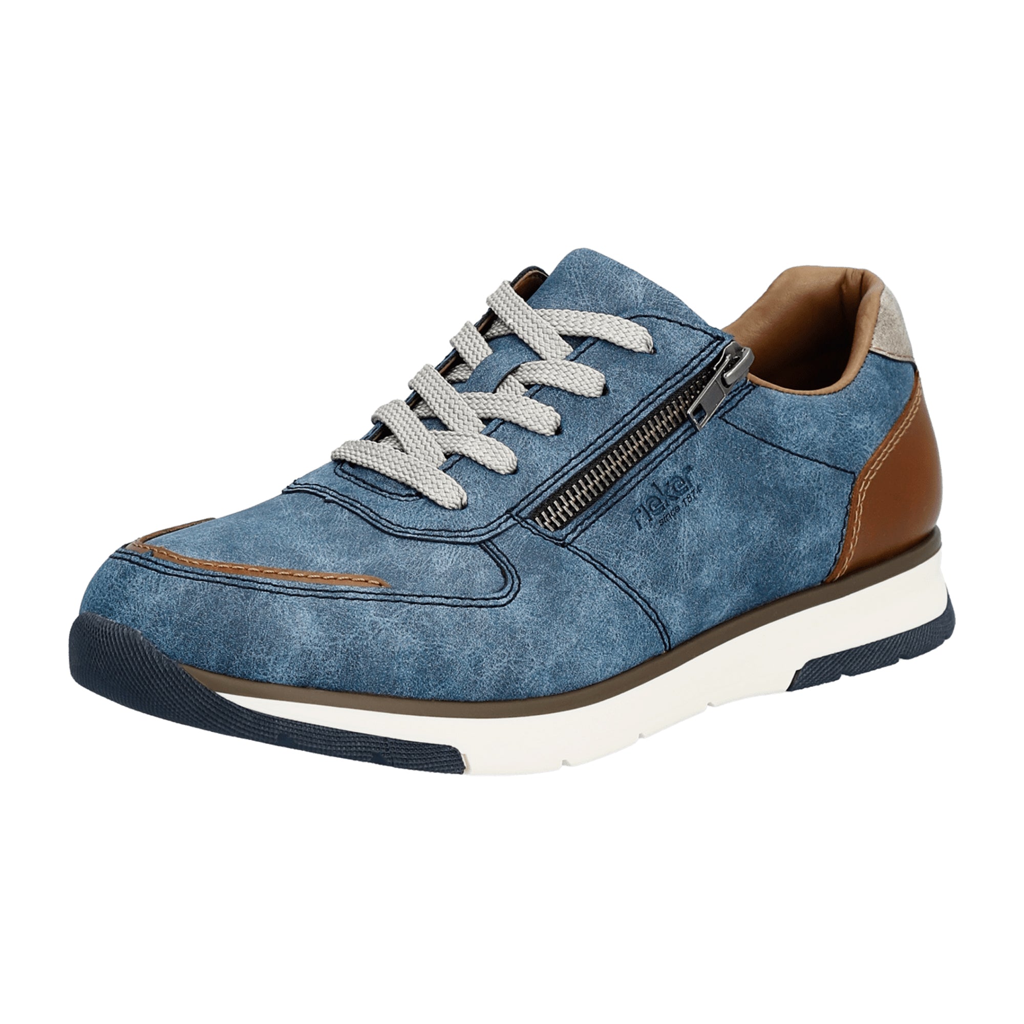 Rieker B2010-14 Men's Blue Synthetic Leather Shoes