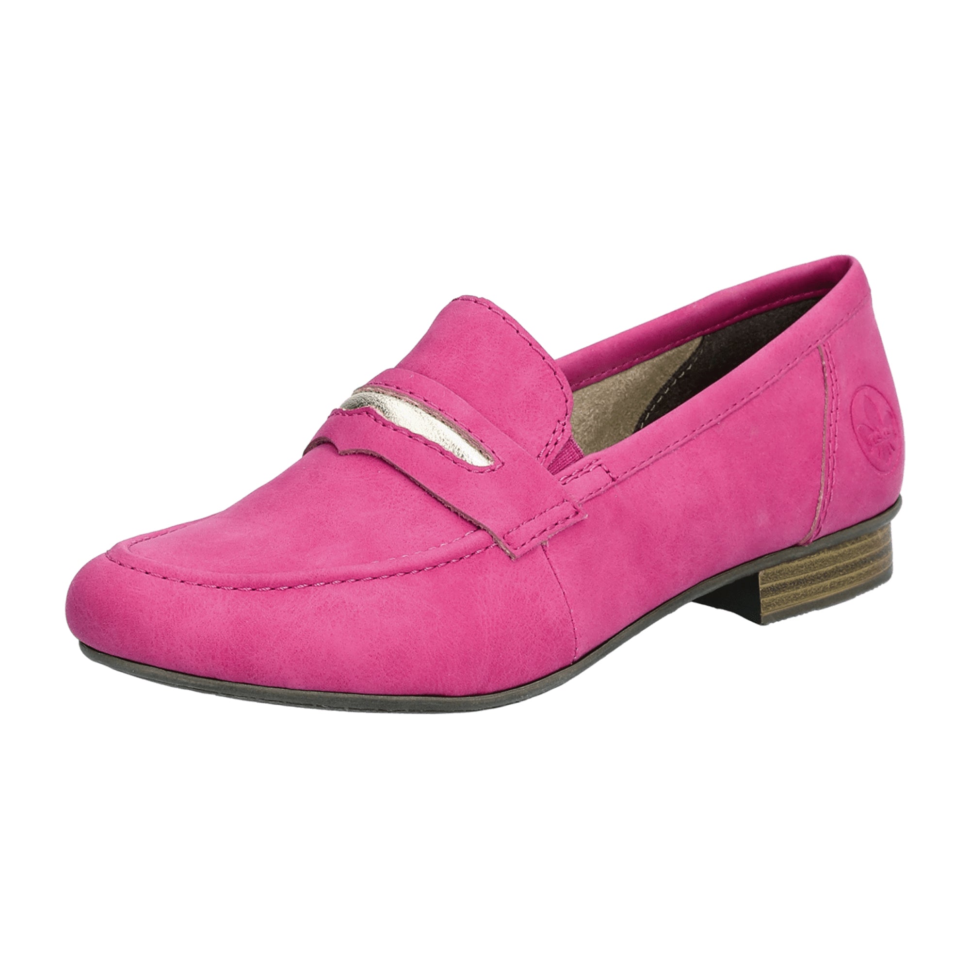 Rieker Morelia Women's Pink Slip-On Shoes Synthetic Upper Textile Lining