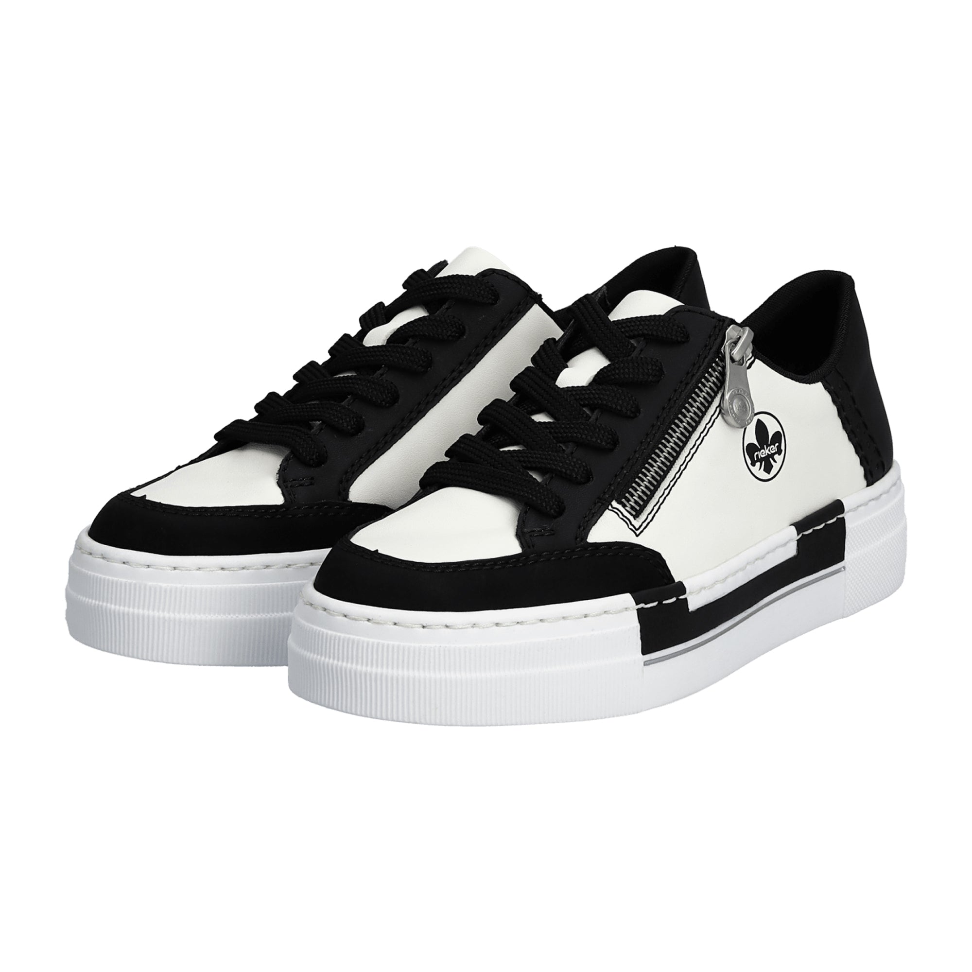 Rieker N4903 Women's White Shoes Synthetic Leather Casual Comfort - Bartel-Shop