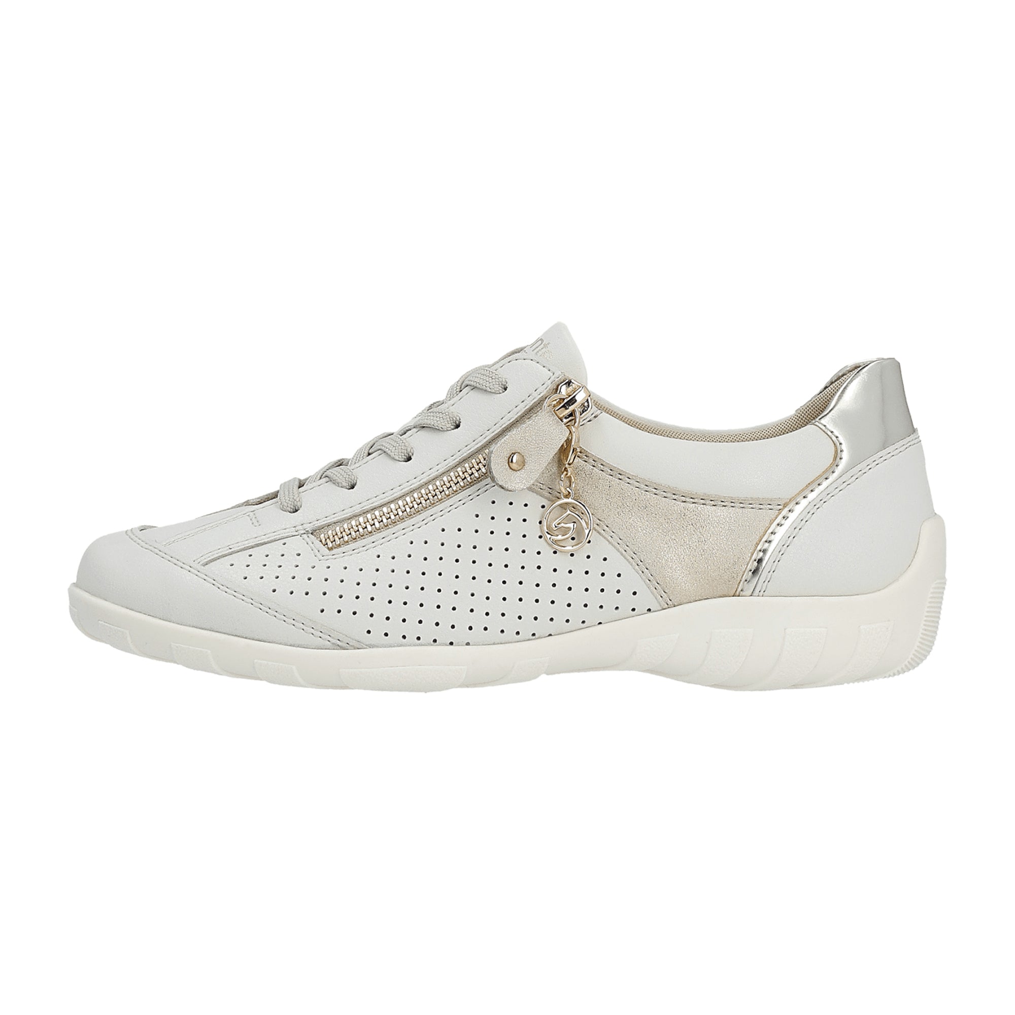 Women's Remonte R3411-80 White Sneakers with Air Cushion Comfort - Bartel-Shop