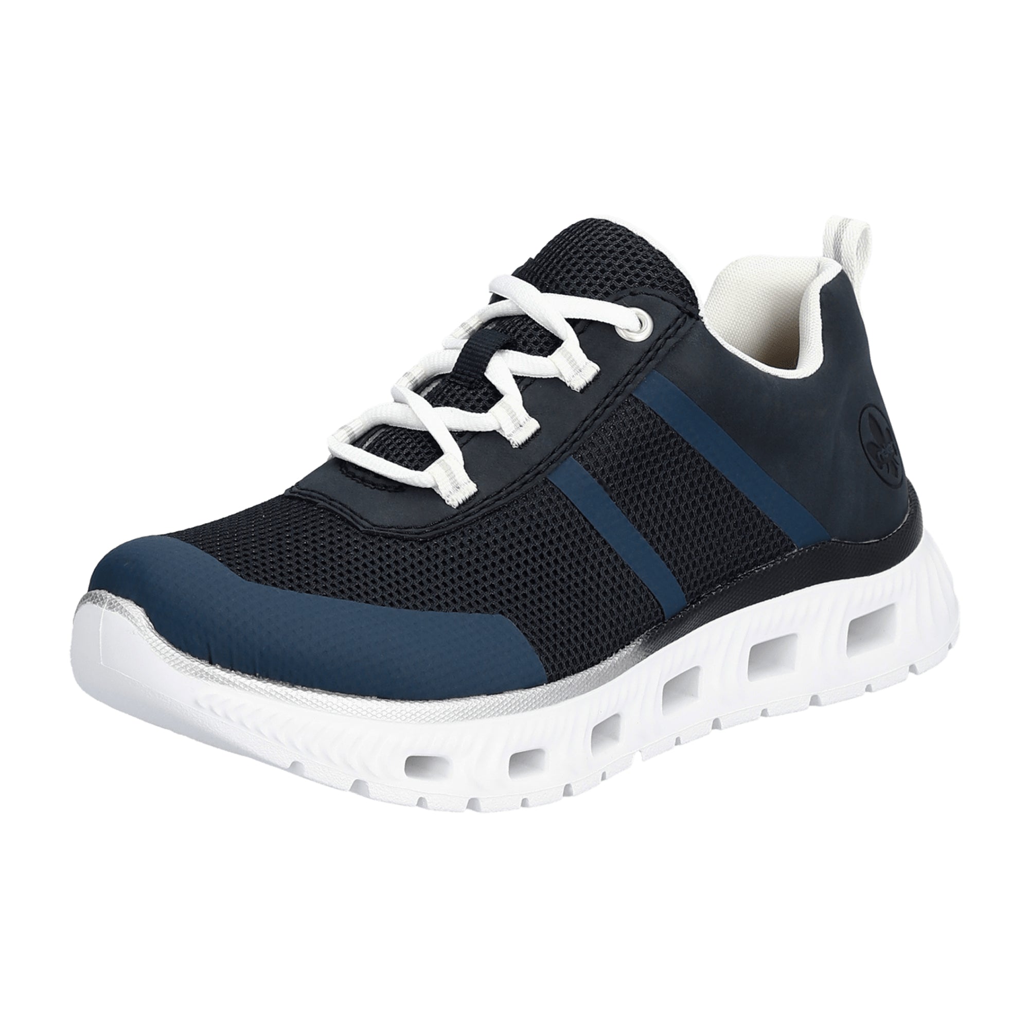 Rieker M600614 Women's Blue Casual Shoes Textile Upper Flat Heel Comfortable