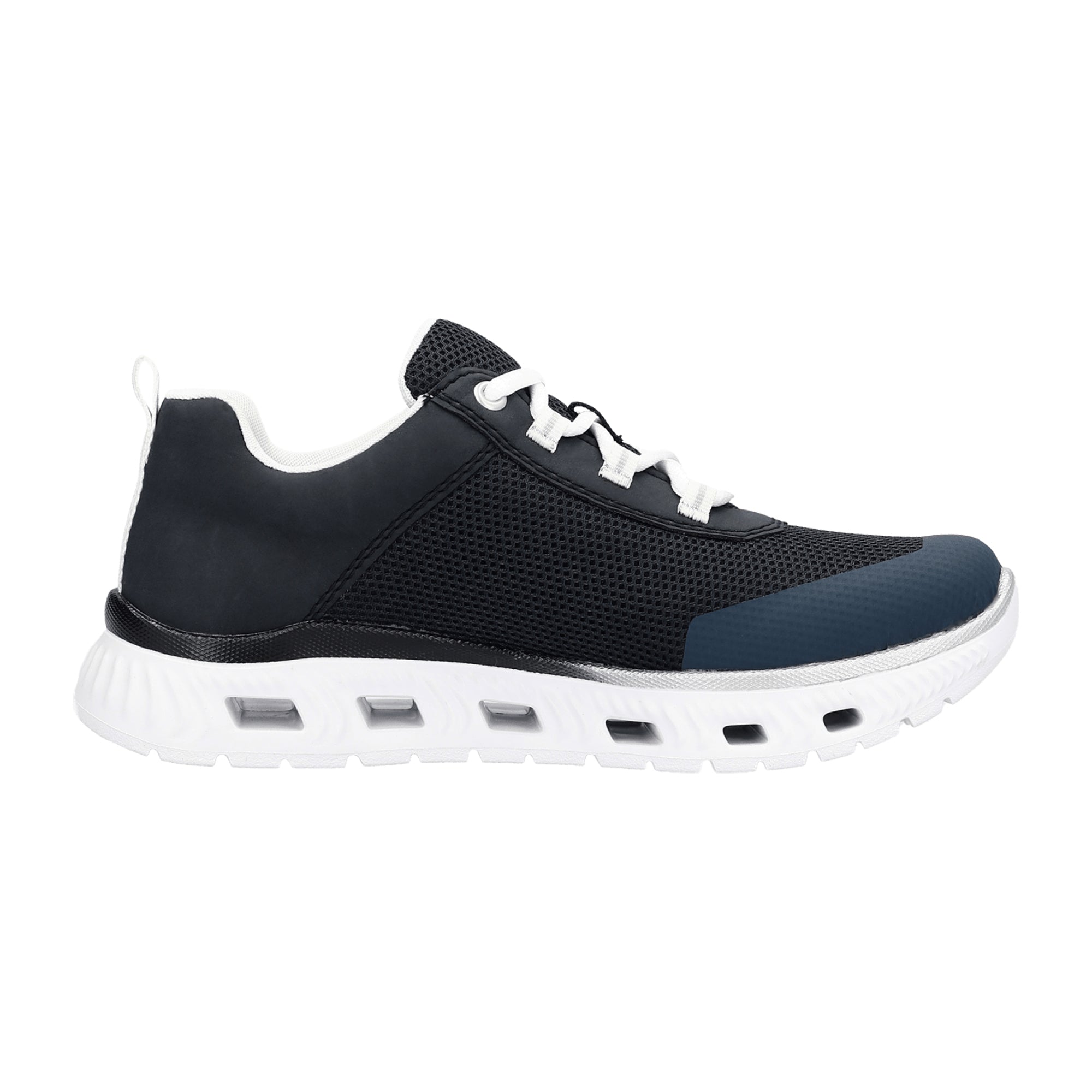 Rieker M600614 Women's Blue Casual Shoes Textile Upper Flat Heel Comfortable