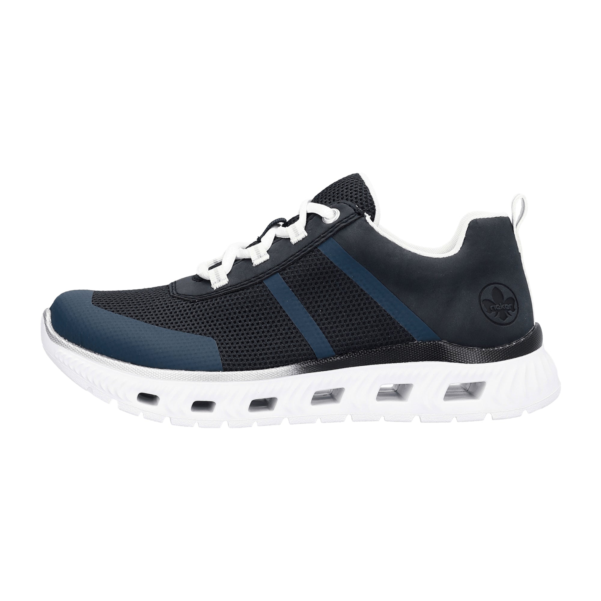 Rieker M600614 Women's Blue Casual Shoes Textile Upper Flat Heel Comfortable