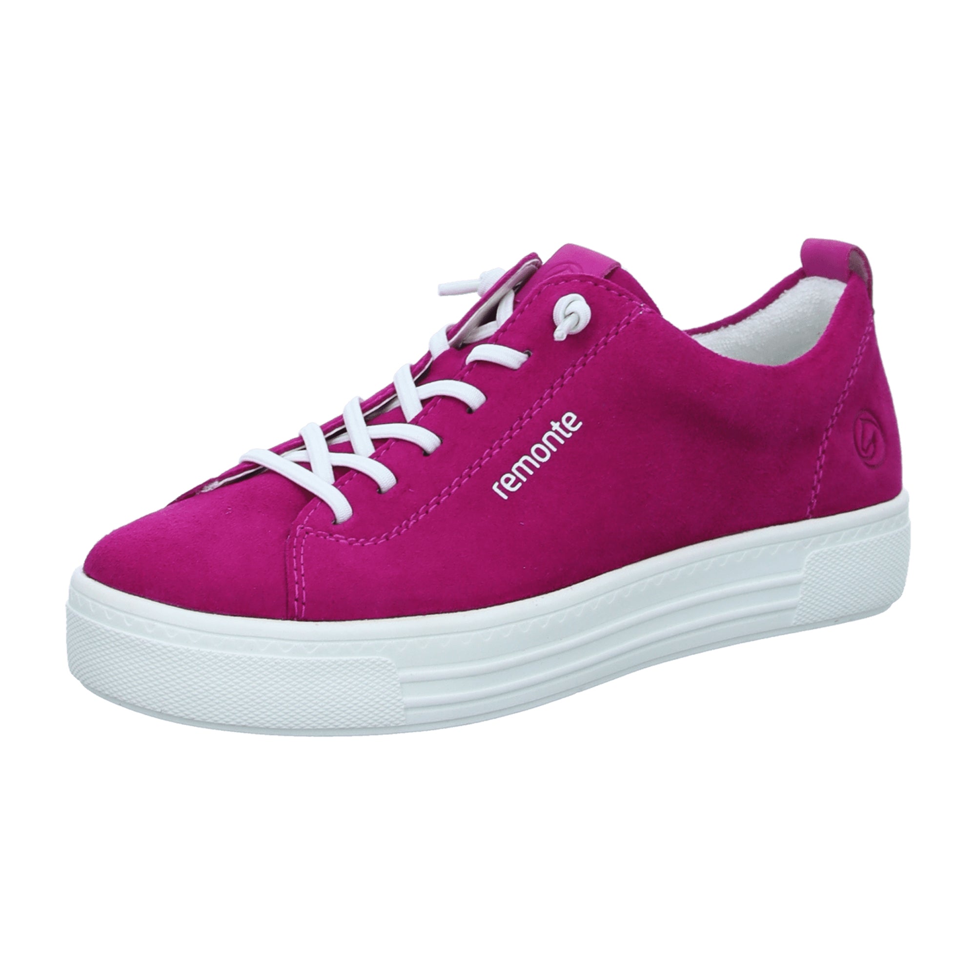 Remonte Women's Pink Slip-On Shoes with Removable Insole and Flat Heel