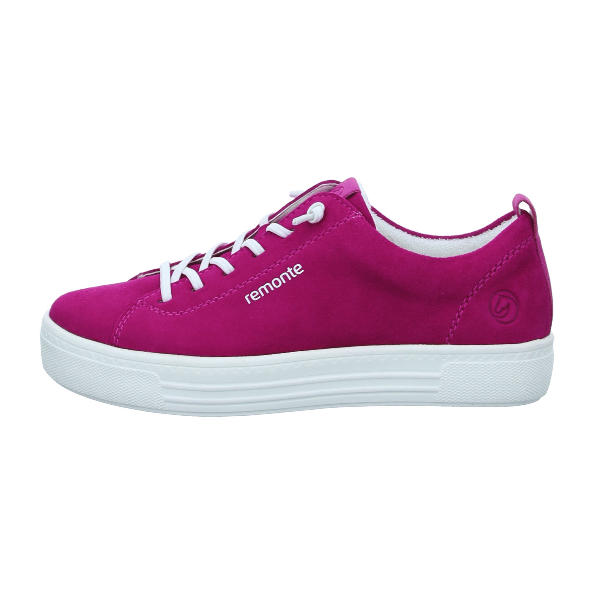 Remonte Women's Pink Slip-On Shoes with Removable Insole and Flat Heel