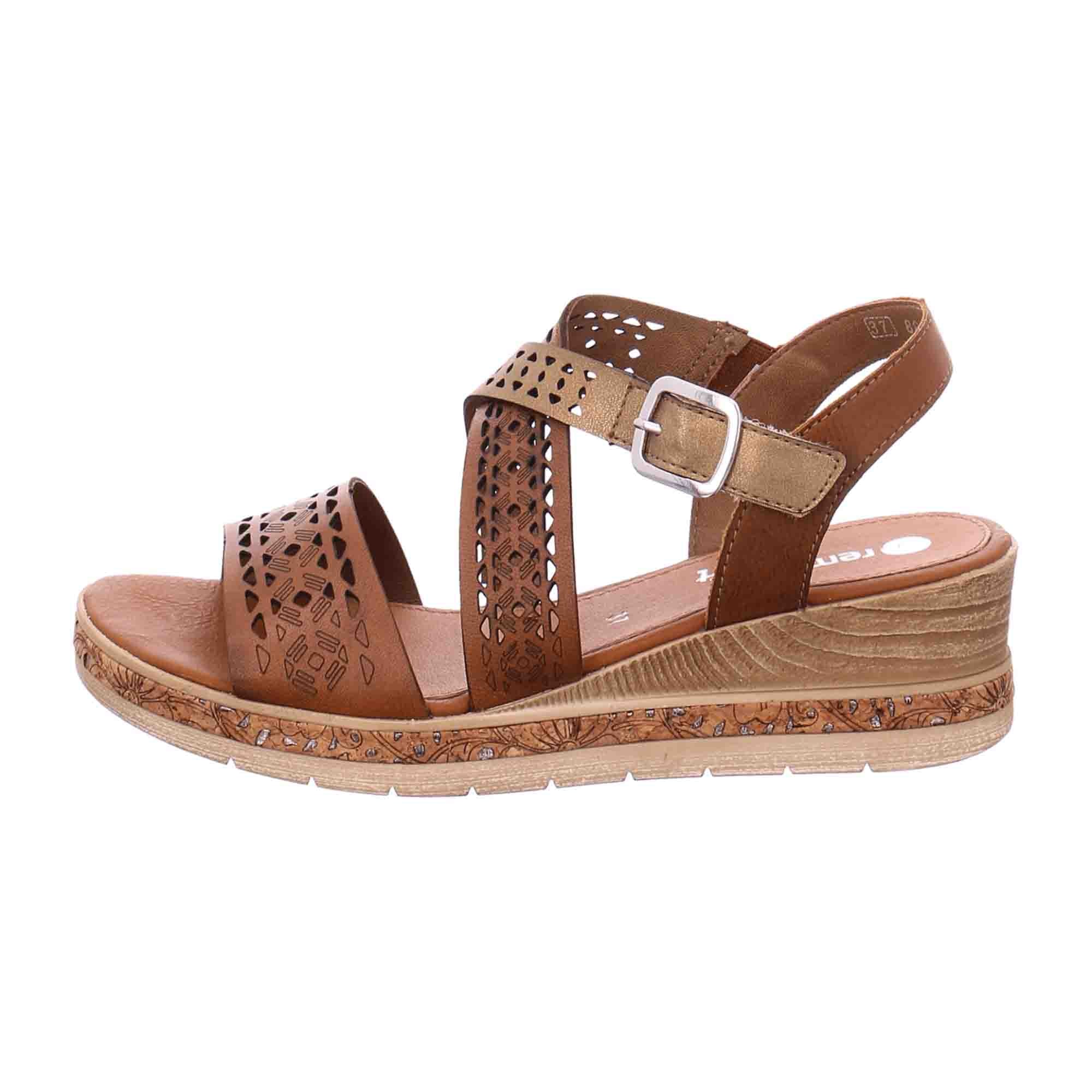 Remonte D306924 Women's Sandals Leather Upper Wedge Heel Comfortable Fit