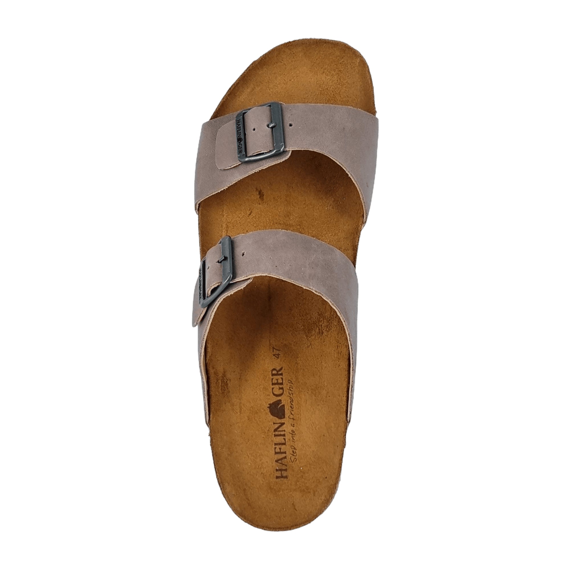 Haflinger Bio Andrea Men's Sustainable Sandals, Grey