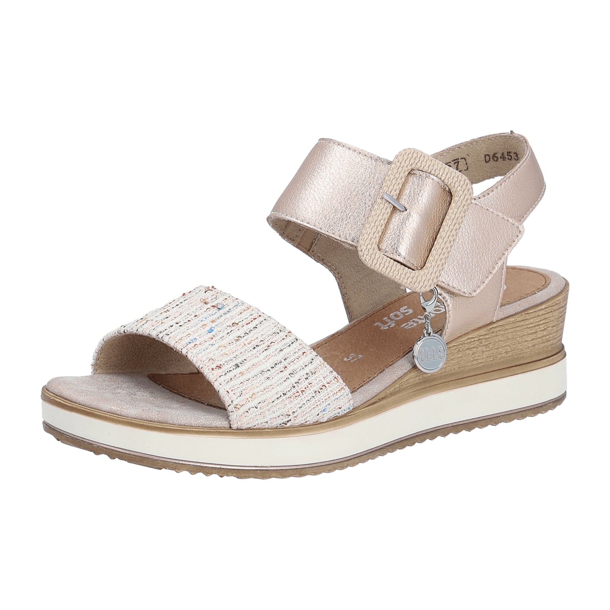 Remonte D6453 Women's Pink Wedge Heels Synthetic Leather and Textile