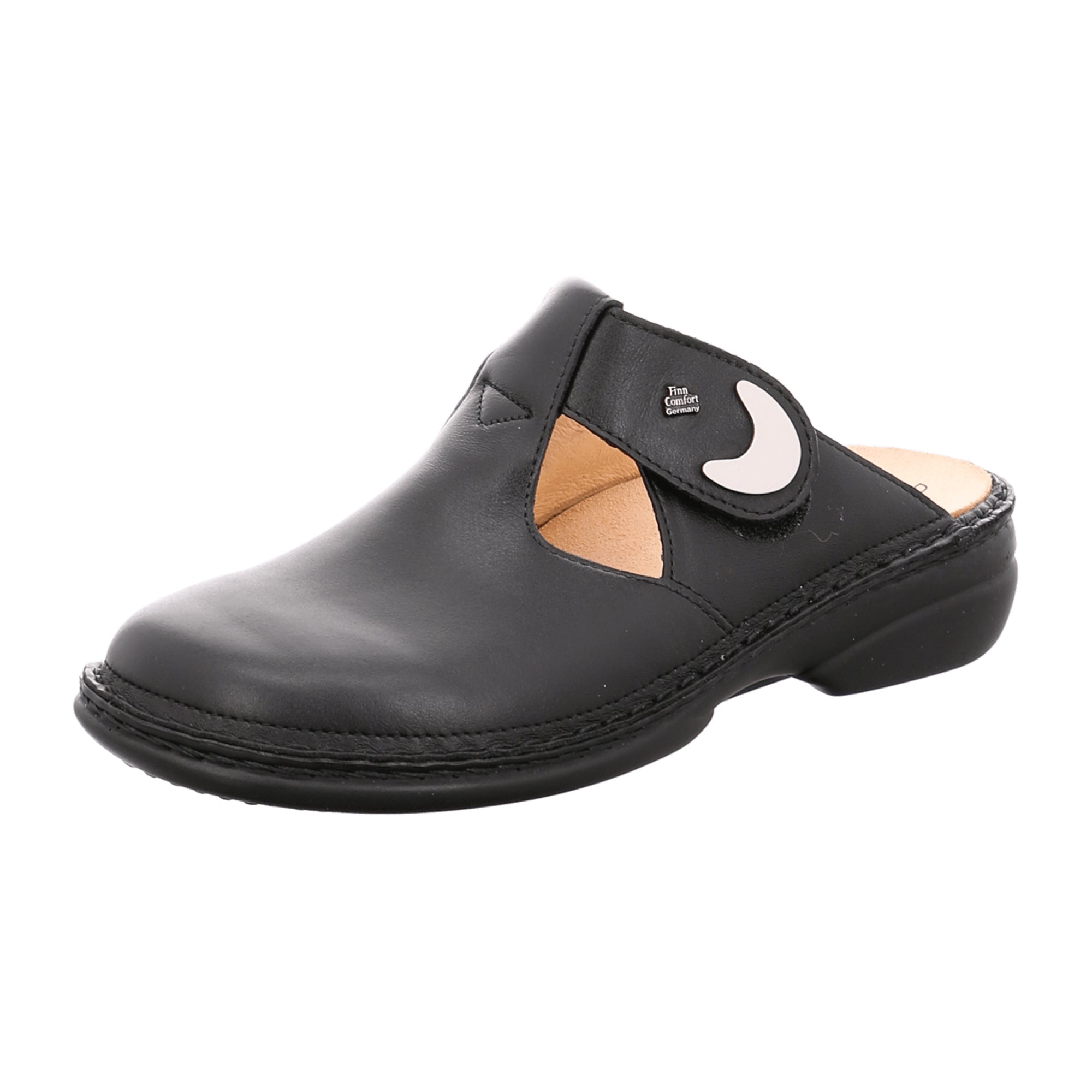 Finn Comfort Belem Women’s Comfort Clogs, Stylish Black Leather