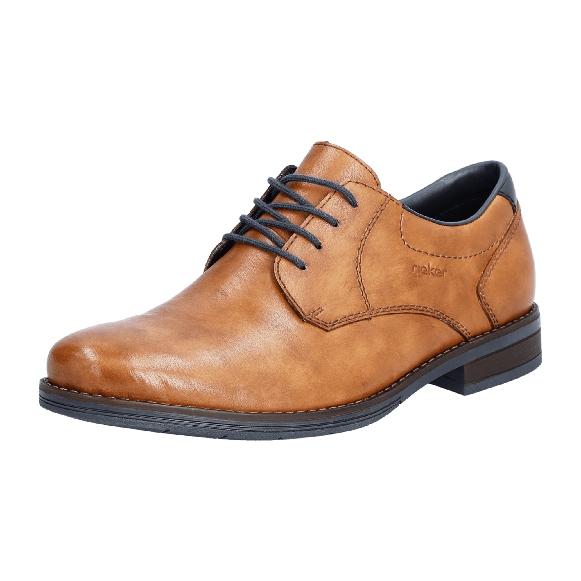 Rieker Men's Brown Leather Casual Shoes Comfortable Normal Width